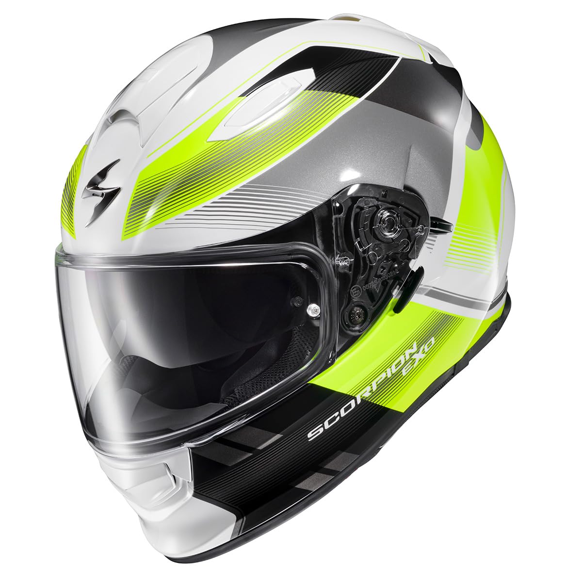 ScorpionEXO Ryzer Full Face Motorcycle Helmet with Pinlock Ready Shield with Integrated Speaker Pockets DOT ECE Approved Edge (H
