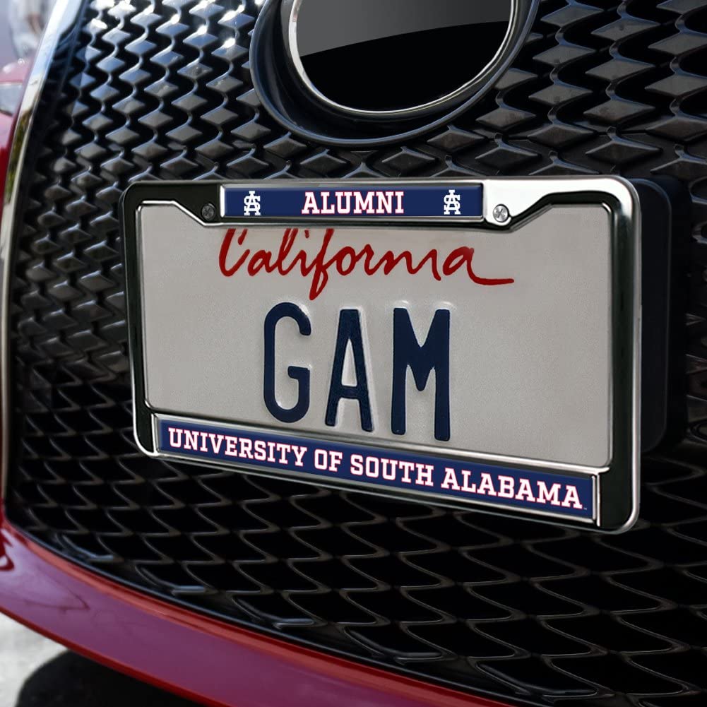 GRAPHICS & MORE Metal License Plate Frame - University of South Alabama Alumni Logo, Full Size, One Size