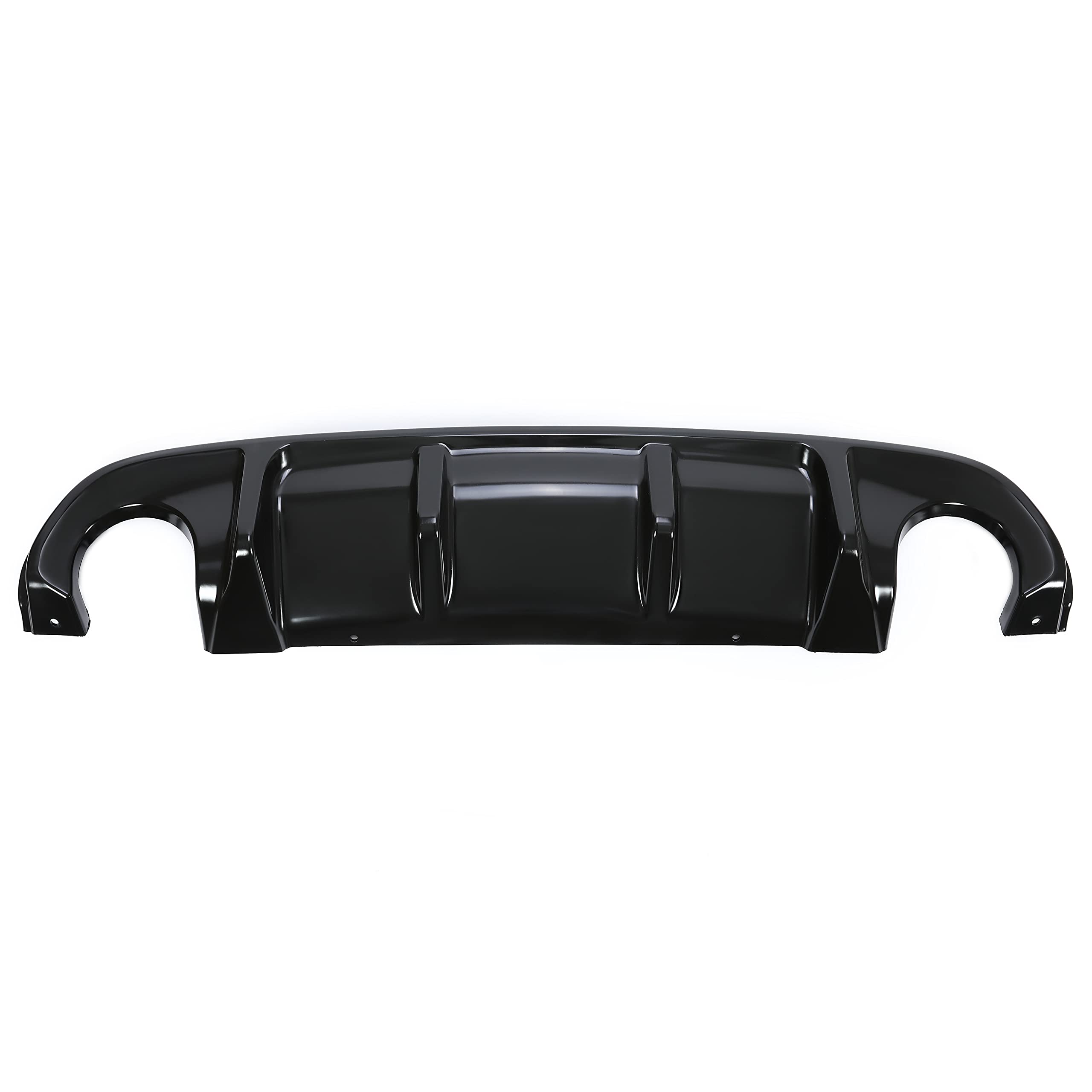 Kuafu Rear Diffuser Compatible With 2014-2017 Infiniti Q50 4 Door Lip Bumper Splitter Spoiler Plastic Gloss Black