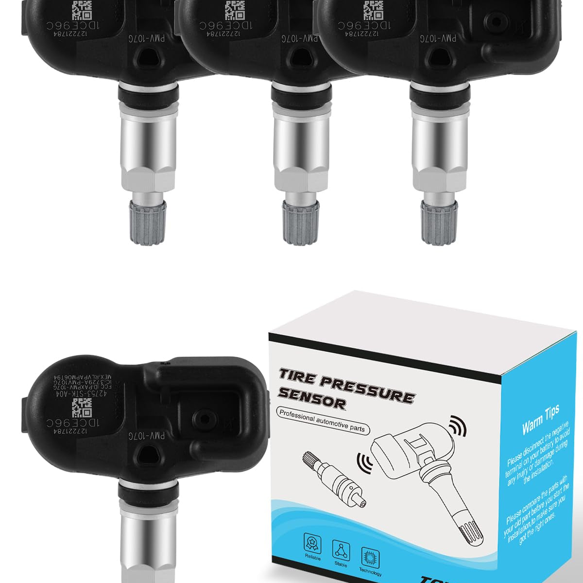 TAUTOY 42753STKA04 42753-SZA-A13 TPMS Tire Pressure Monitoring Sensors 4PCS for