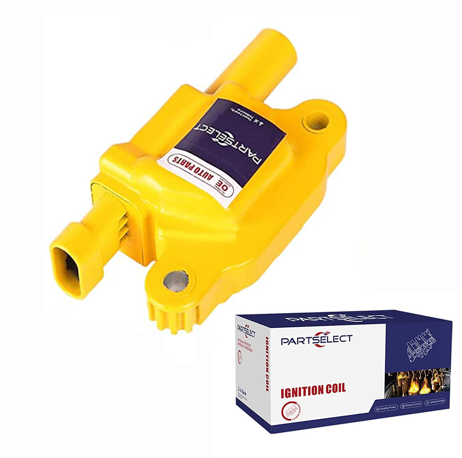 Partselect 1Pc Square Ignition Coil Pack Uf413 Replacement For Chevy Cadillac Gmc Avalanche Silverado Suburban Express Tahoe Imp