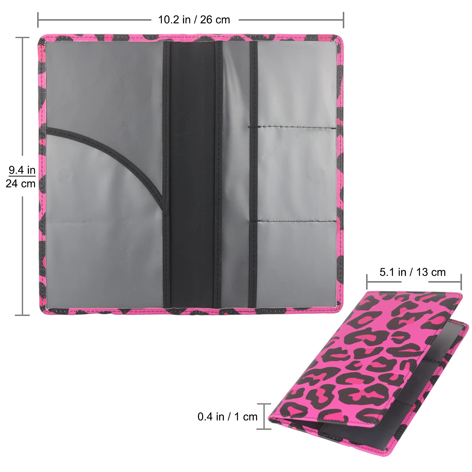 Lumimokki Premium Car Registration & Insurance Card Holder With Magnetic Shut, Vehicle Glove Box Car Organizer - For Documents,