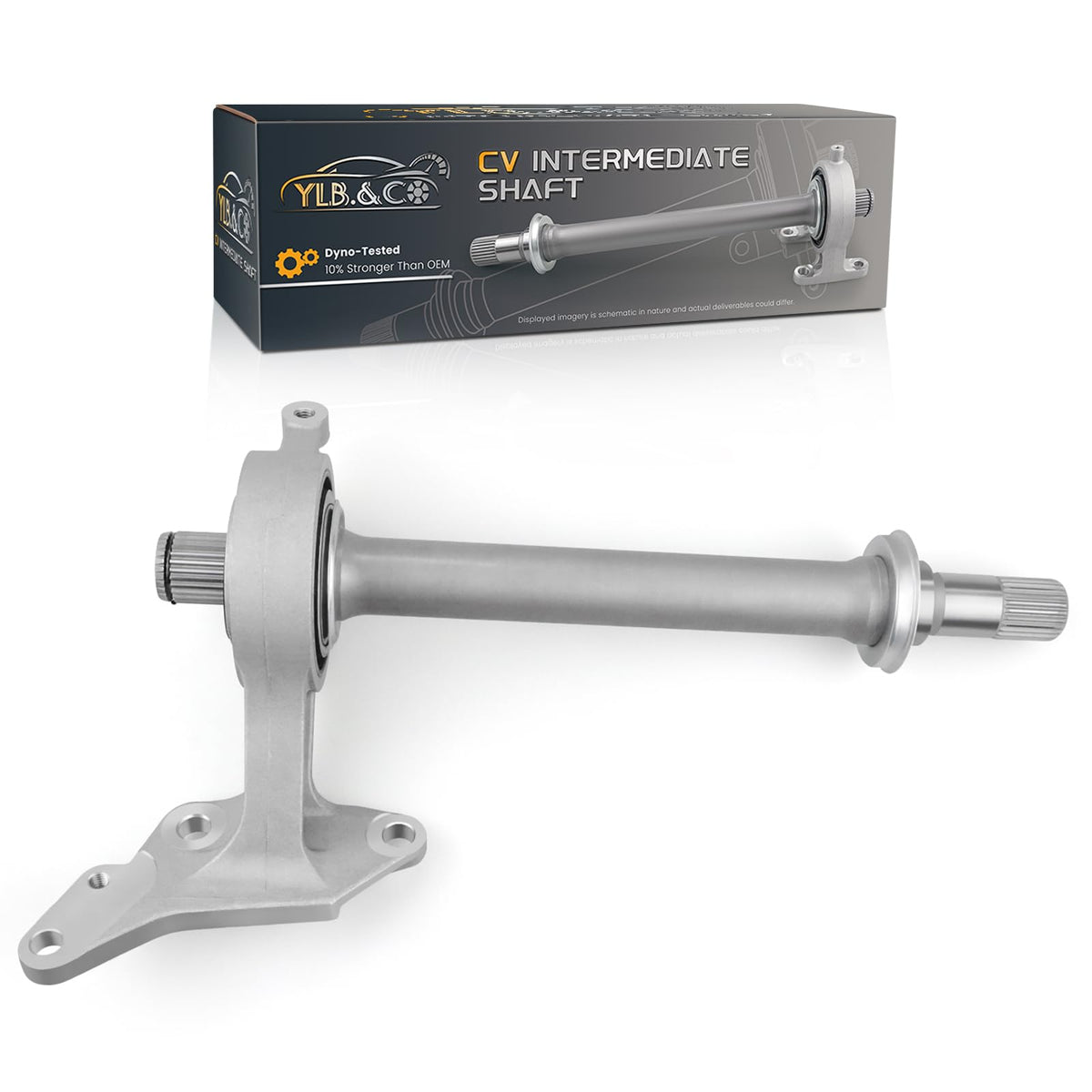 44500-TF0-Y00 CV Intermediate Shaft Compatible with Honda Fit Base Fit Sport Fit EV 2009 2010 2011 2012 2013, Replaces 44500TF0Y