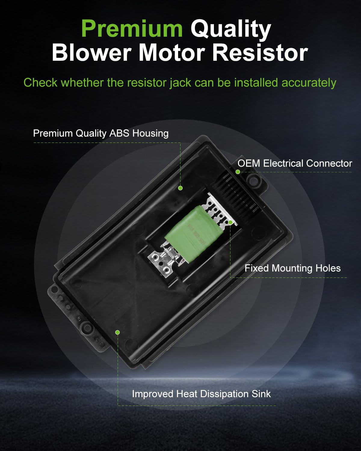 SCITOO Air Conditioning Heater Fan HVAC Blower Motor Resistor Regulator fit for Audi TT 2000-2006/for Audi TT Quattro 2000-2006/