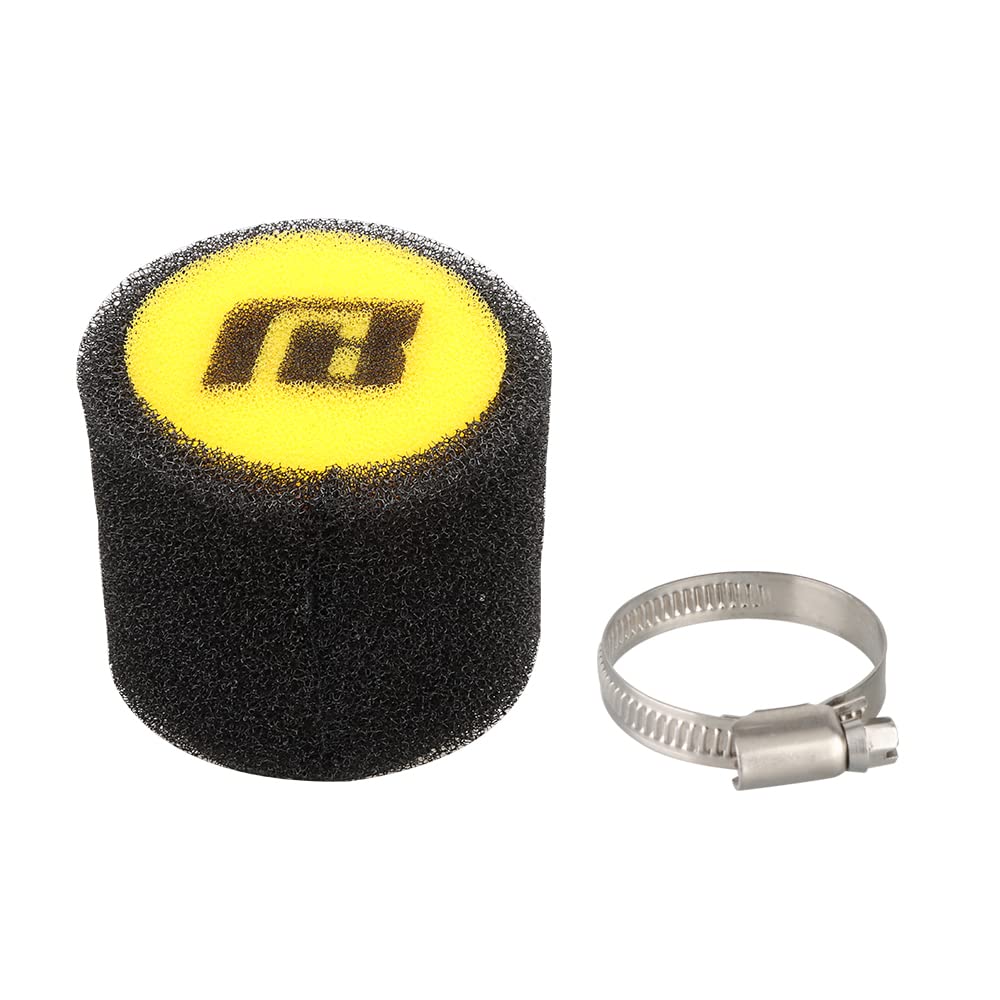 Nibbi Foam Air Filter,Universal Motorcycle Replacement High Performance 48Mm 49Mm 50Mm Air Filter Intake Cleaner For Go Kart Moped Pit Dirt Bike Parts Motorbike