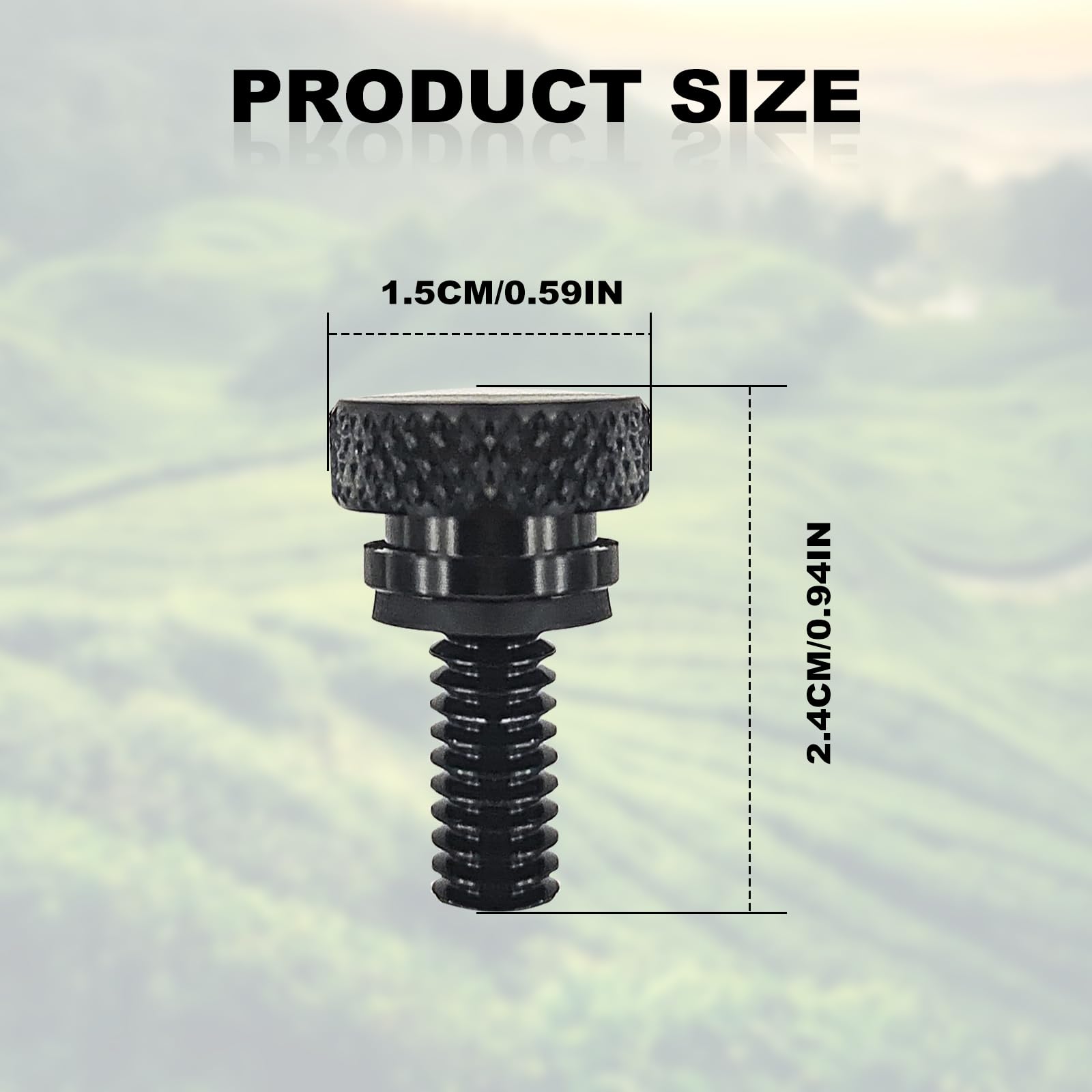 Motorcycle Modification Parts For Harley Davidson Steel Seat Screw Seat Screw Aluminum Alloy Screw For Seat(Black)