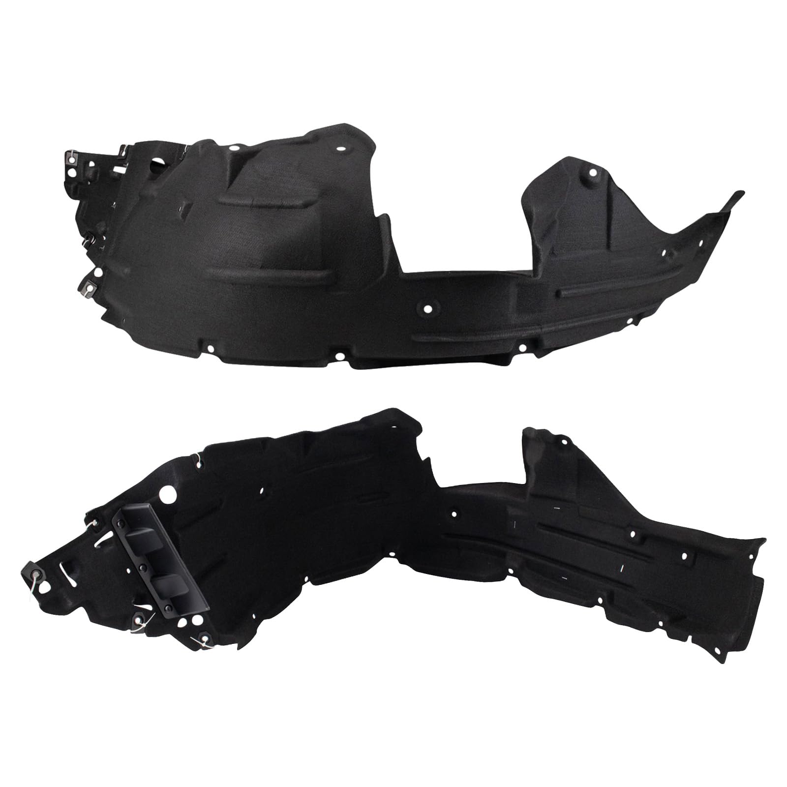 Trq Front Inner Fender Liner Set Compatible With 2016-2018 Honda Hr-V Ho1248171 Ho1249171