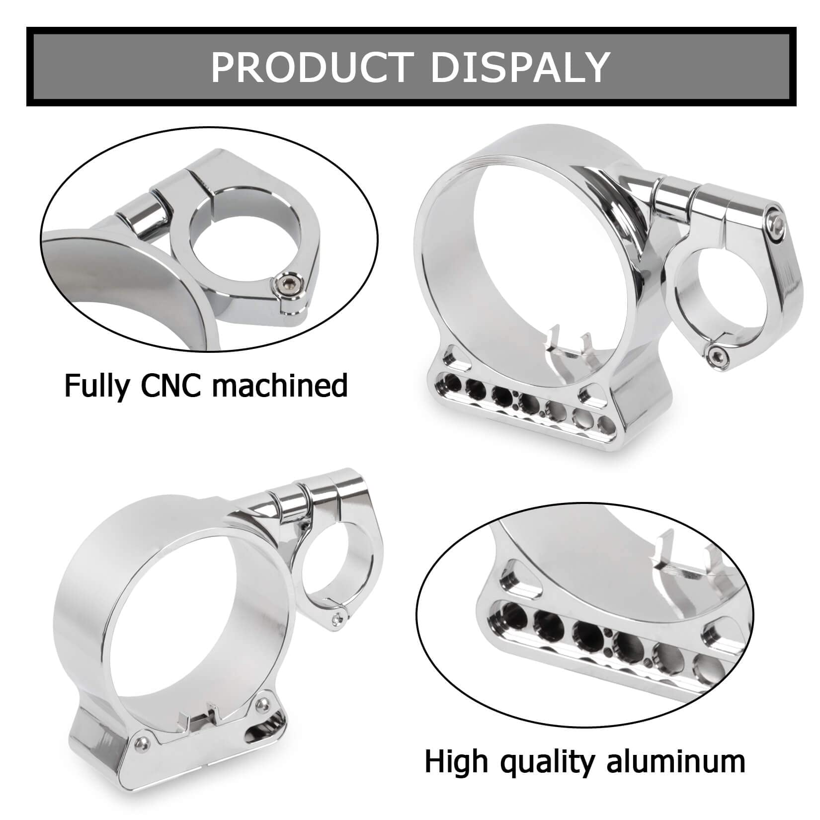 Speedometer Relocation Bracket Cover Side Mount Speedometer Instrument Housing for Sportster 883 XL1200 883(Chrome)