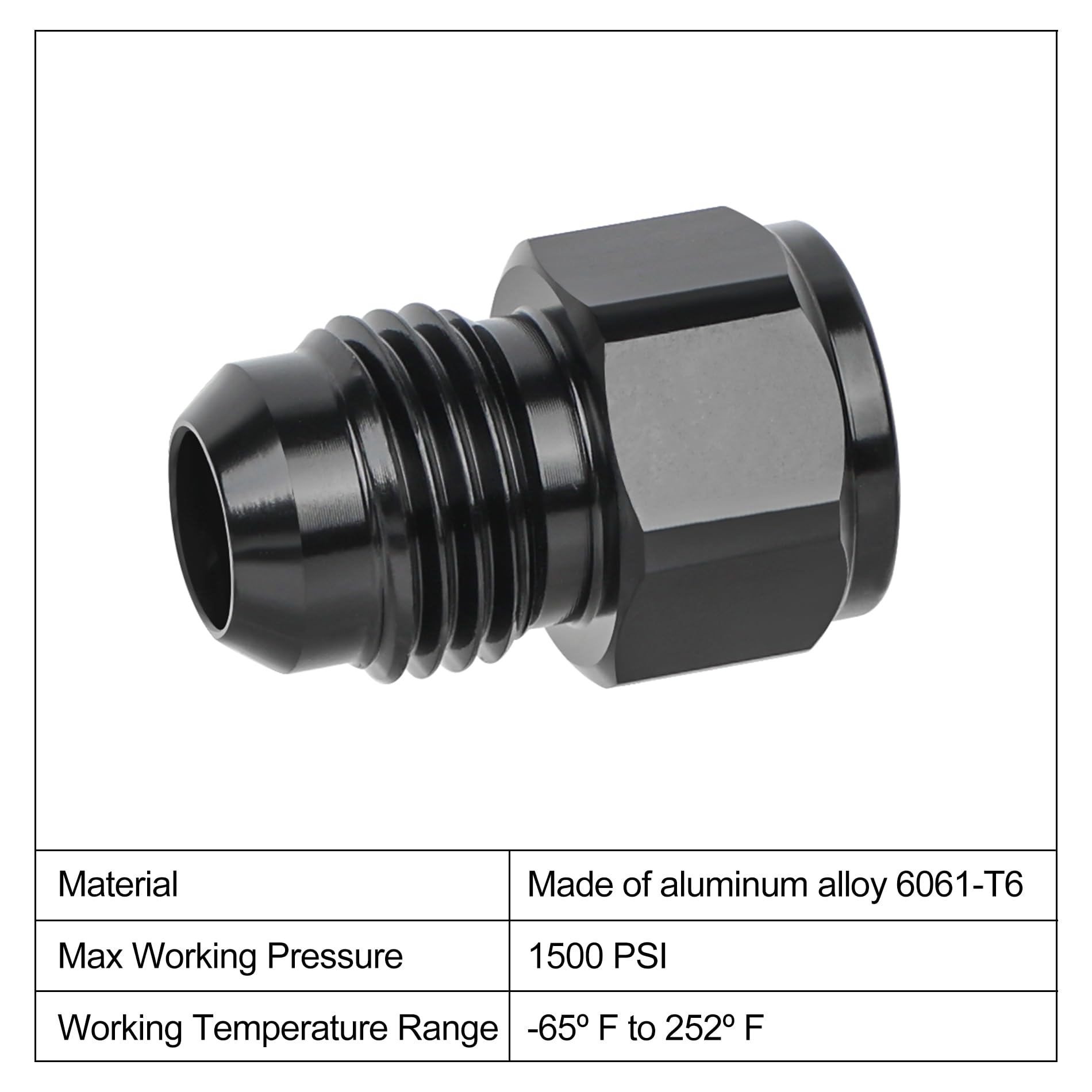EVIL ENERGY 4AN Female to 6AN Male Falre Reducer Expander Adapter Fitting 2Pcs