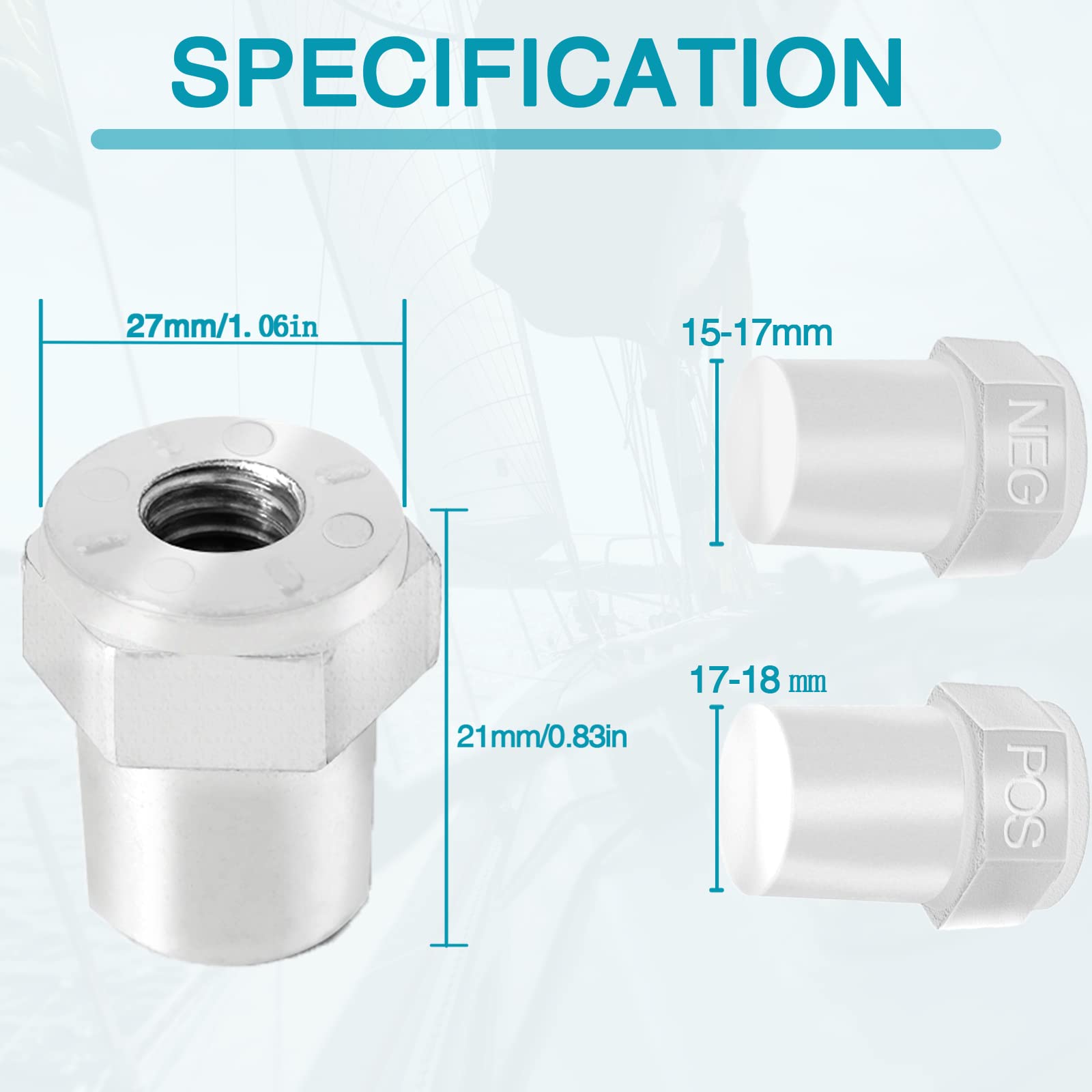 Car Battery Post Adapter: 4Pcs Side Post To Top Post Battery Adapter With 3/8' Female Thread