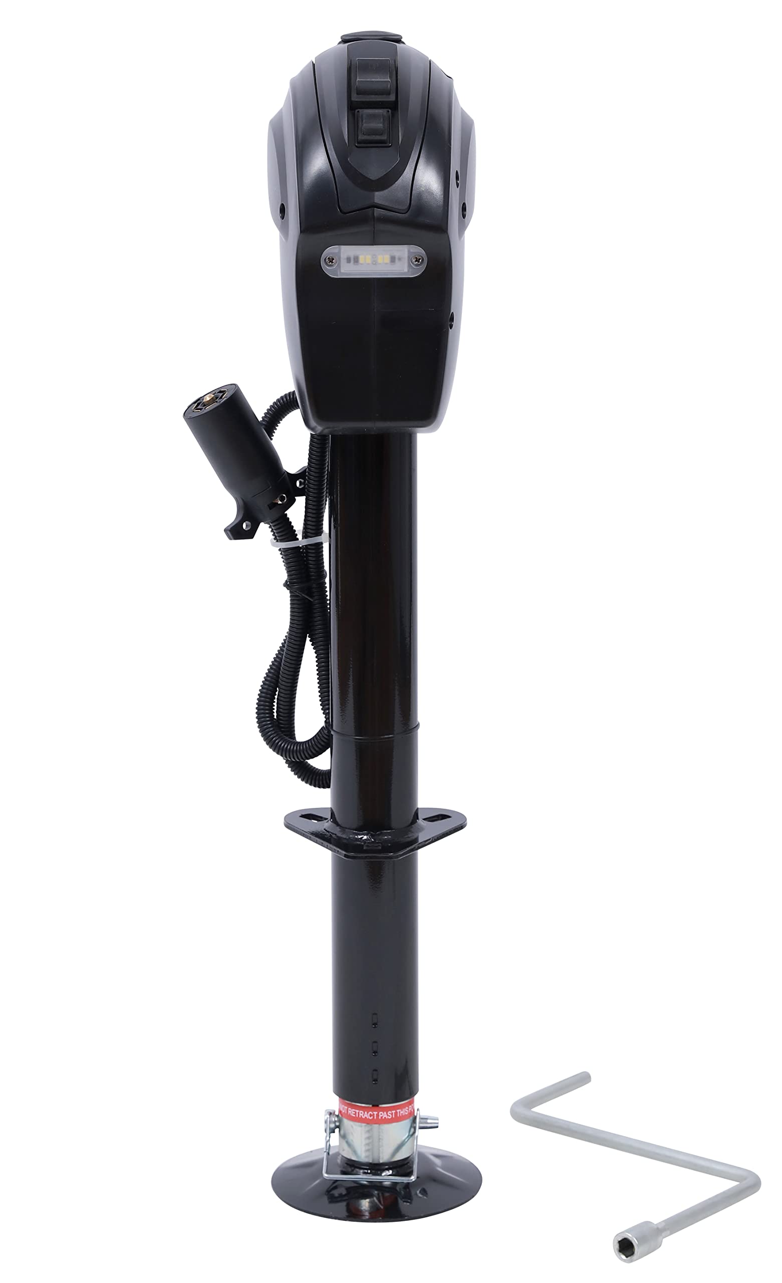 Polestar 12V Dc 3500 Lbs. Power A-Frame Electric Tongue Jack With 7 Way Plug For Rv, Travel Trailer Camper