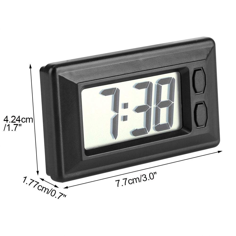 Tmishion Lcd Digital Table Car Dashboard Desk Electronic Clock With Date Time Calendar Display For Home Office Car - 3.0 * 1.7 *