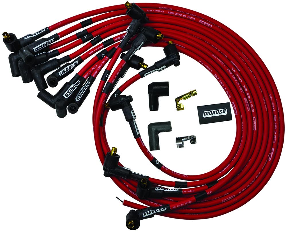 Moroso Wire Set,Ultra 40 Perf Sbc,Red 73685