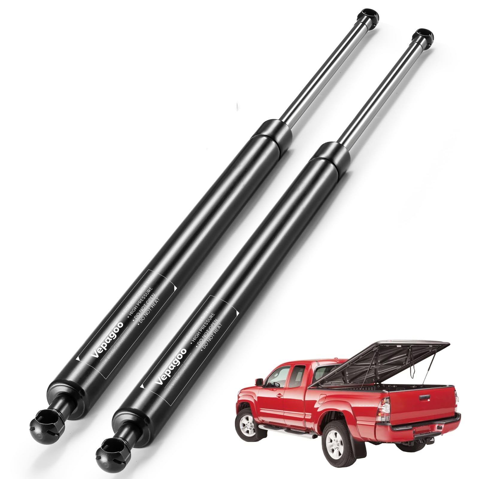 Vepagoo C1612666 26In 100Lb Tonneau Undercover Lift Support, Gas Shock Strut For Snugtop Snuglid Leer Truck Bed Cover, Ml25100,