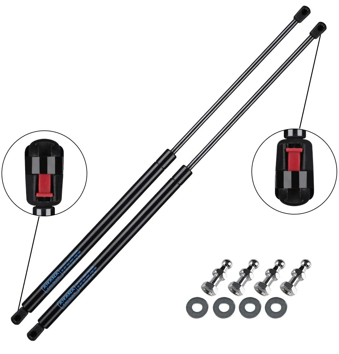 Arana St270Edi2-45 27 Inch Gas Strut 45Lbs/200N, St270Edi2-45 Undercover Replacement Struts For Tonneau Cover Pickup Truck Bed C