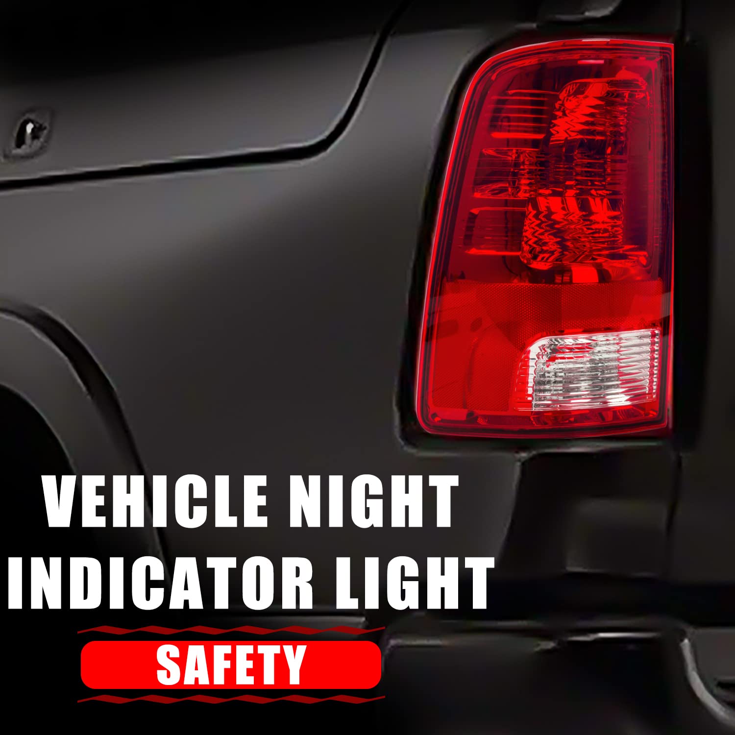 Ransoto Driver Side Tail Light Compatible With 2009-2018 Dodge Ram 1500 2500 3500 Left Rear Taillight Brake Lamp With Bulb Repla