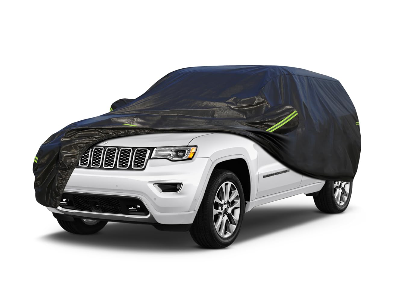 Koukou Waterproof Suv Car Cover Suitable For Jeep Grand Cherokee From 2005 To 2025, 7 Layers Windproof All Weather Waterproof Ou