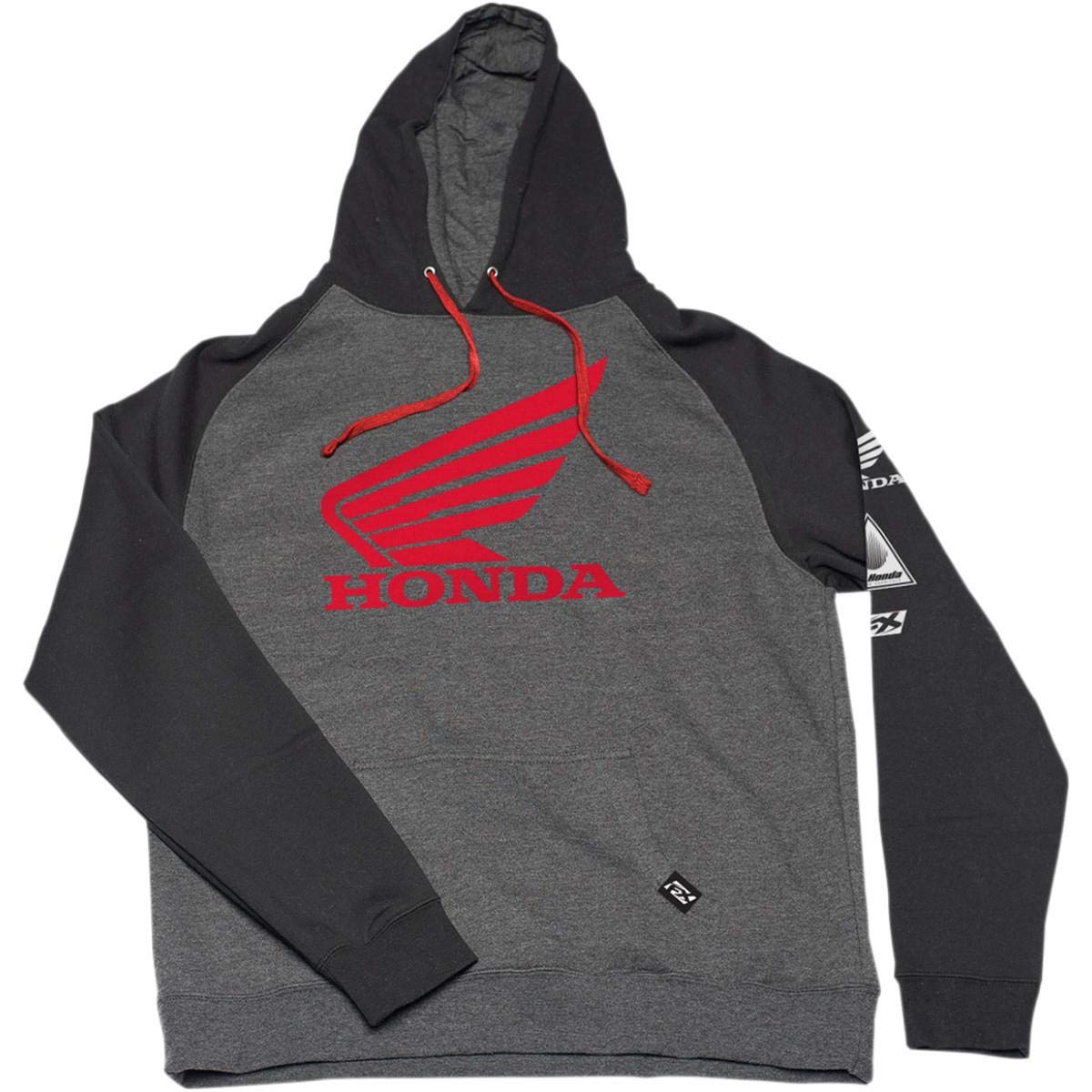 Factory Effex Honda Wing Pullover Hoody Charcoal/Black XX-Large Gray Charcoal/Black