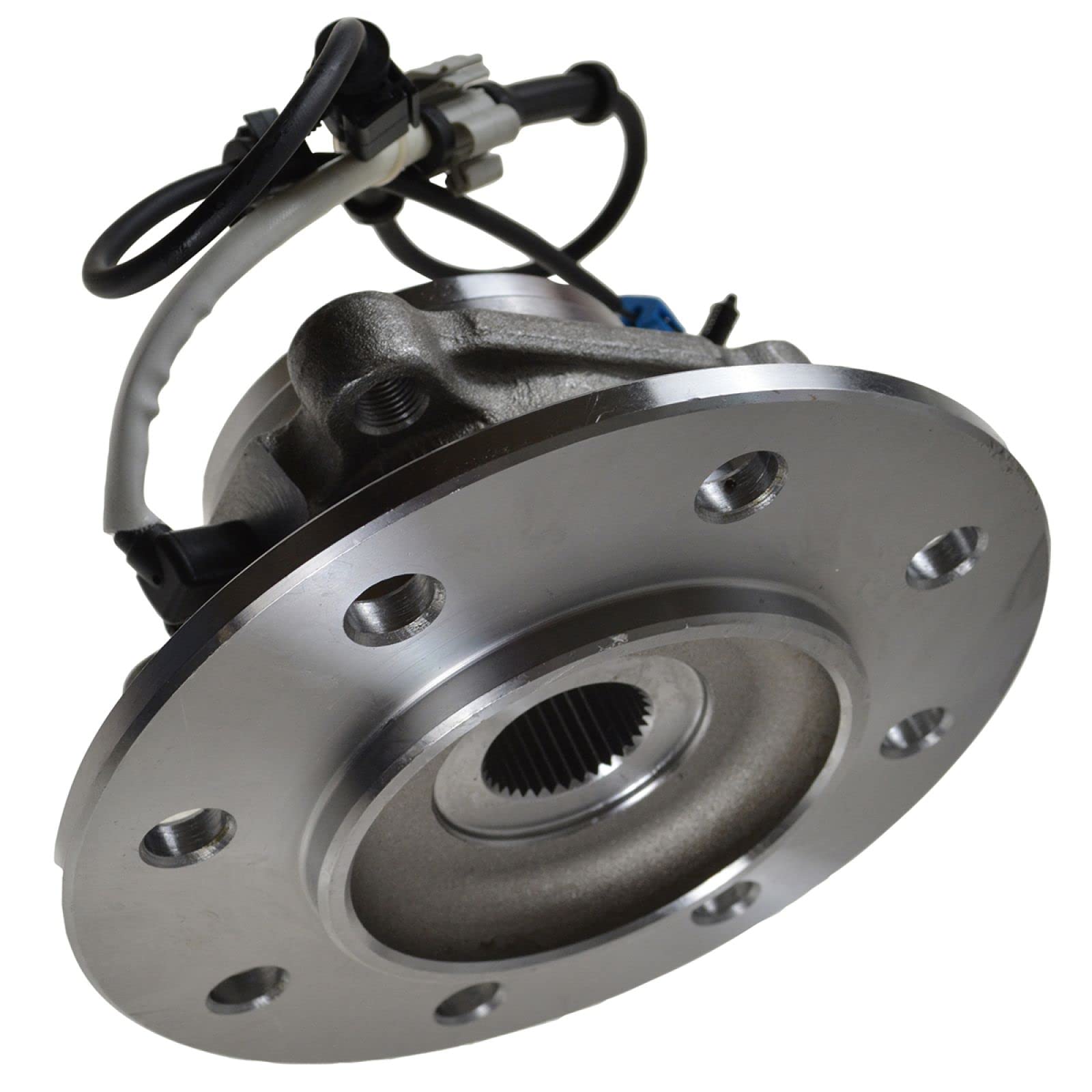 Trq Front Wheel Bearing & Hub Assembly 4Wd With Abs Sensor Compatible With 1996-1999 Chevrolet K1500 1997-1999 K1500 Suburban 19