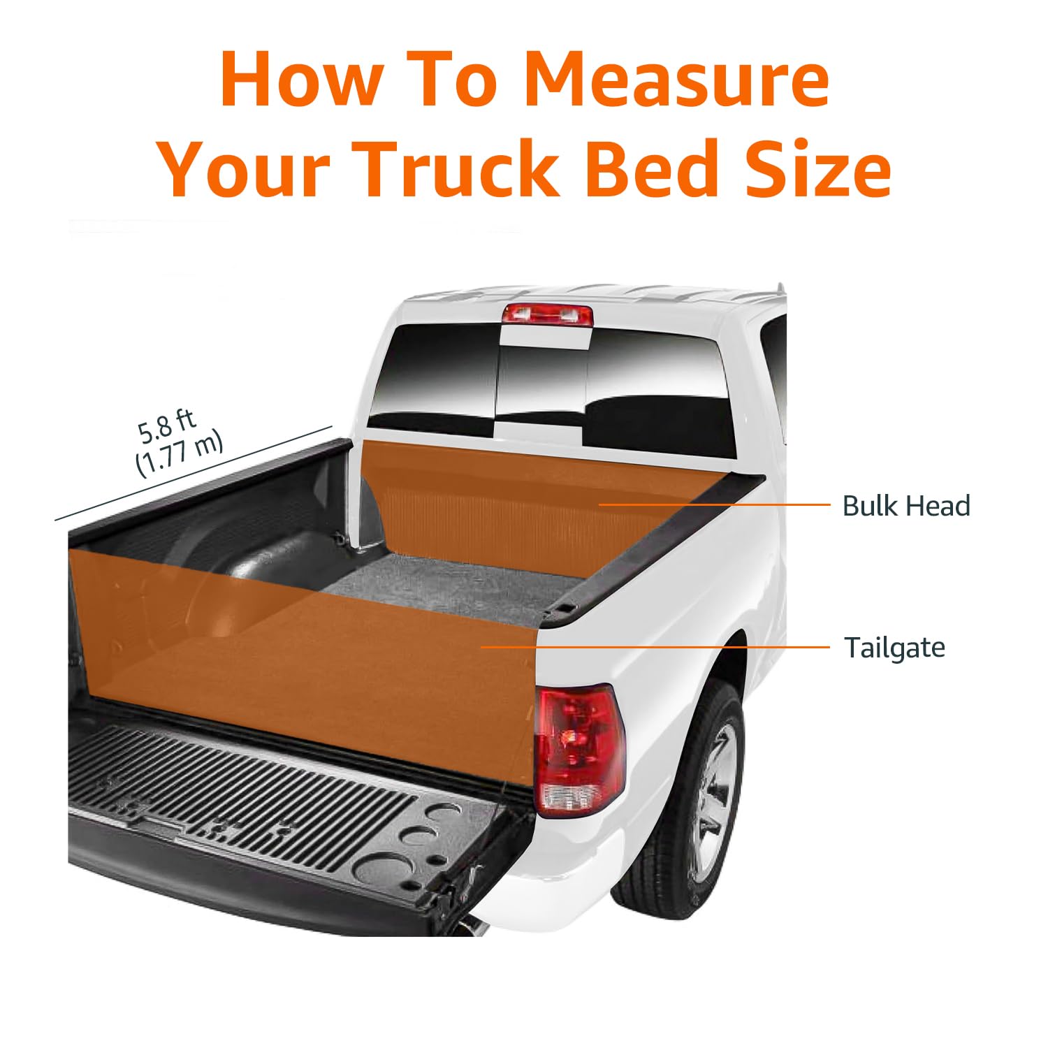 Amazon Basics Soft Roll Up Tonneau Cover, 5.8ft, Black, Aluminum, Model DS-SKM0458 for 2014-2019 Chevy Silverado, GMC Sierra 1500