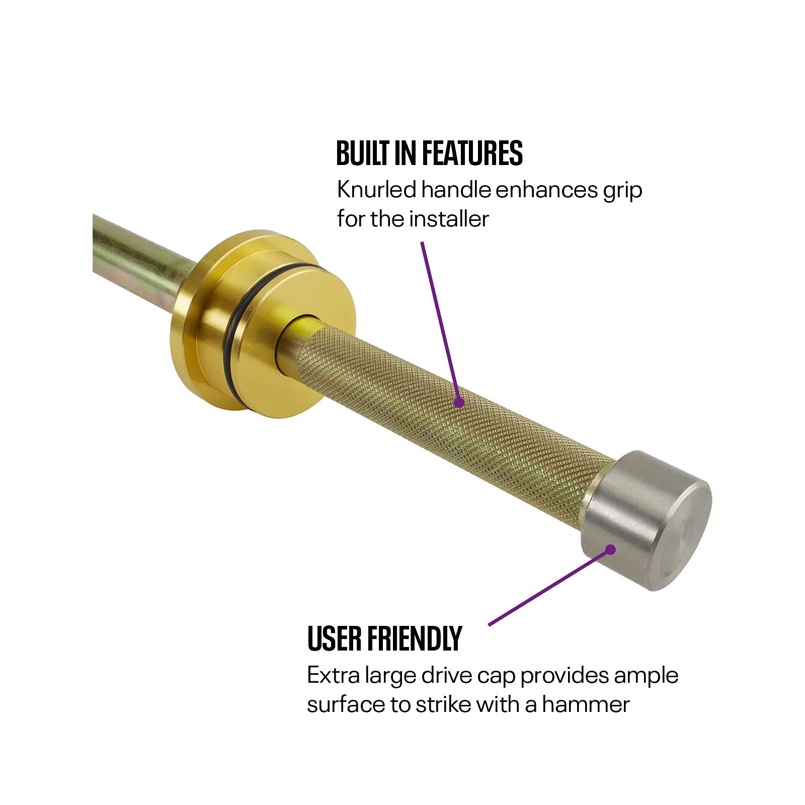 Speedway Motors Camshaft Cam Bearing Driver Installation Tool, For Small Block Chevy V8S Or 90-Degree V6 Cam Bearings, Includes