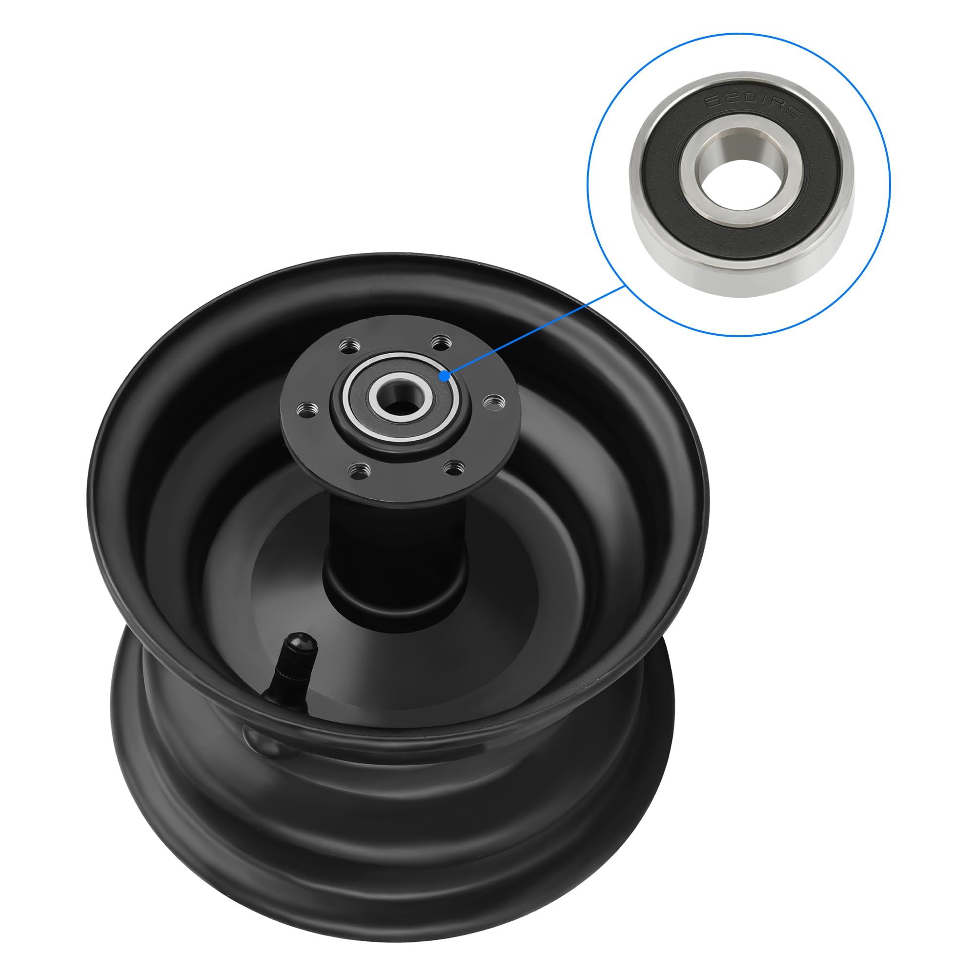 Yoxufa Front And Rear Wheel Bearing Kit For Coleman Ct100U Cc100X Kt196 Baja Doodlebug Db30 Motovox Mbx10 Mbx11 Mmb80 105Cc Realtree Rt200 Rb100 Rb200 79Cc 98Cc 100Cc Engine Mini Bike Parts 6201Rs