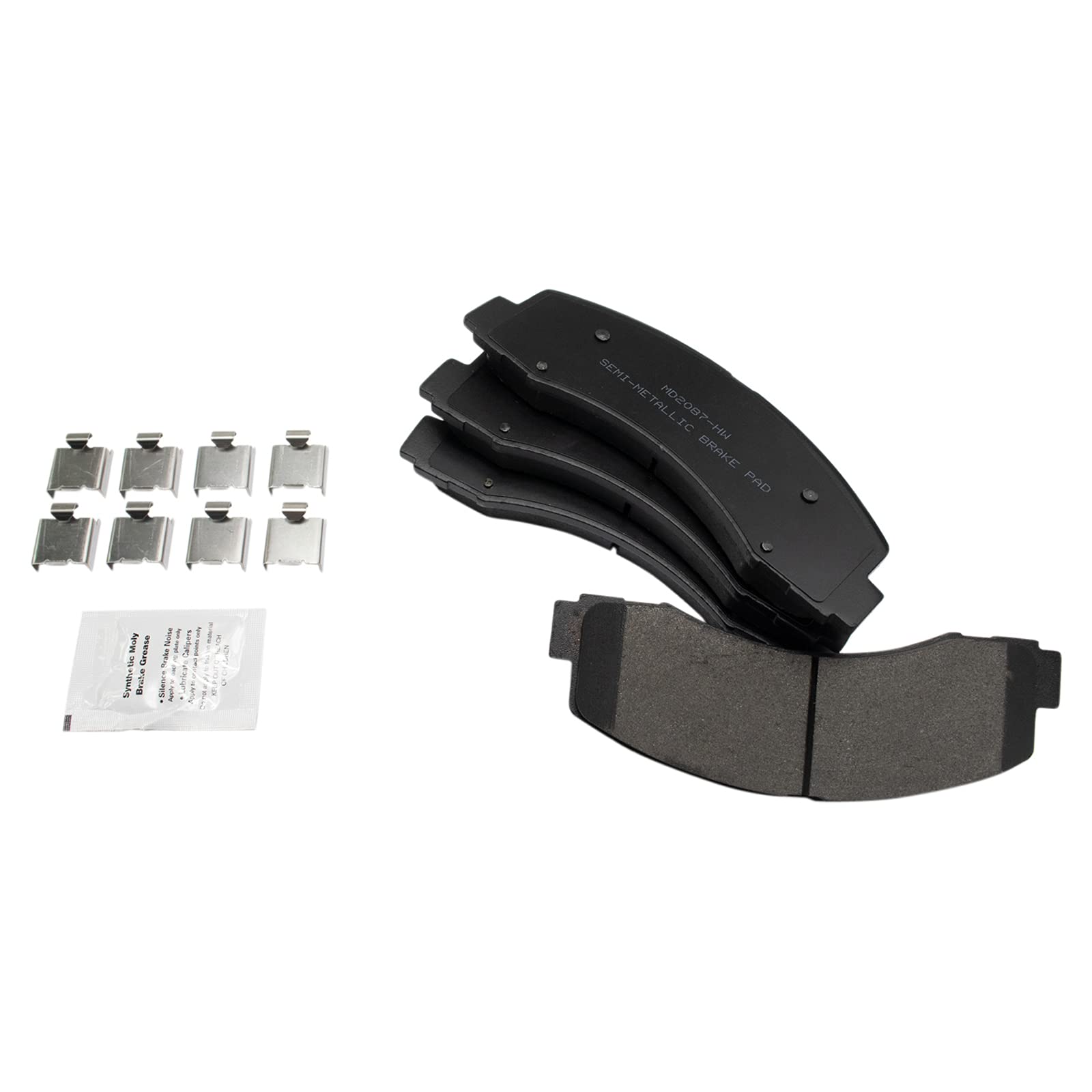 Trq Front Brake Pad & Rotor Kit Brake Pads Brake Rotor Semi-Metallic Compatible With 2022 Lincoln Navigator