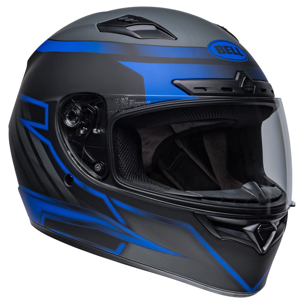 Bell Qualifier Dlx Mips Street Helmet (Riser Matte Black/Blue/Gray - Medium)