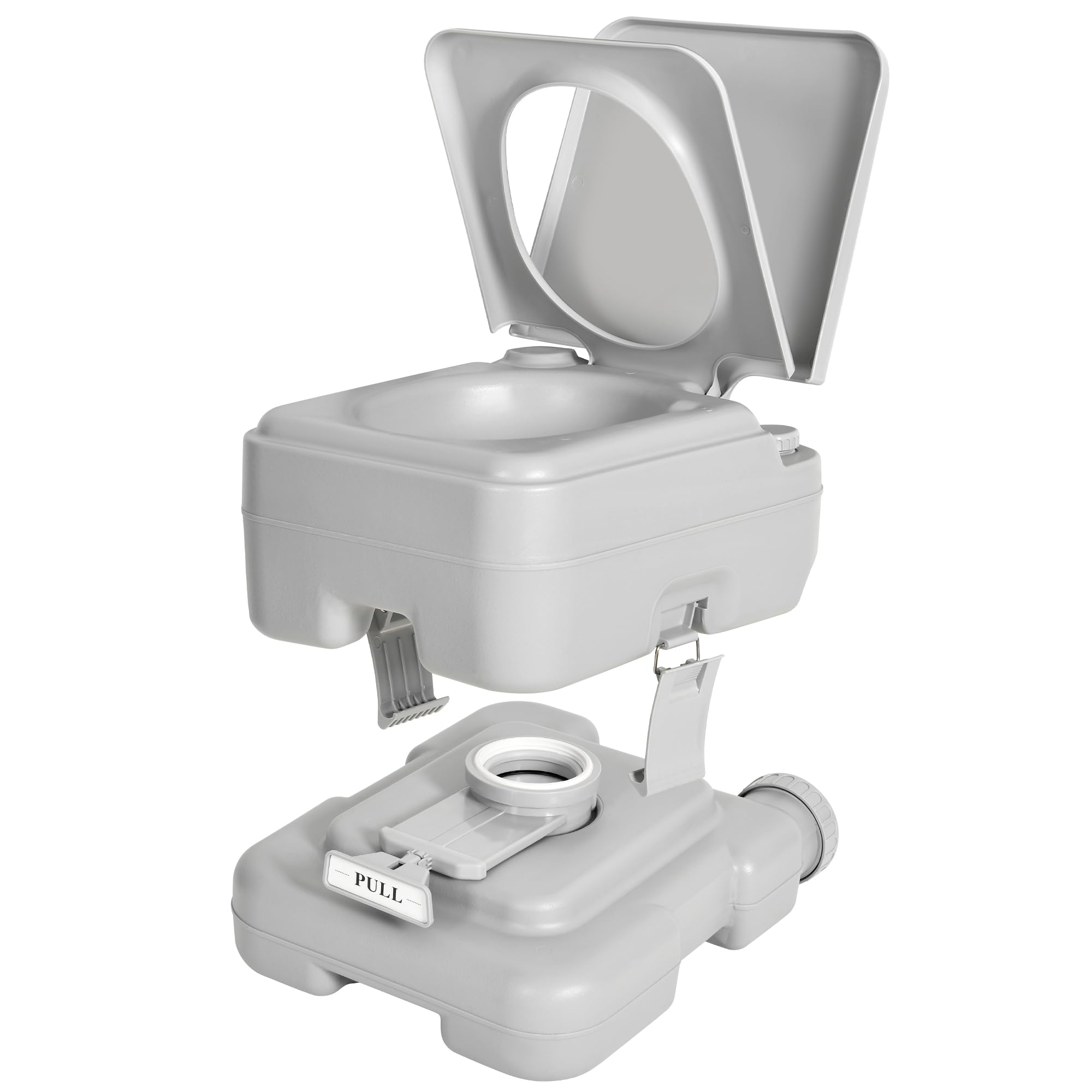 YITAHOME 3.2 Gallon Portable Toilet for Camping, RV Travel Porta Potty with Press Flush Pump, Anti-leak for Truck Travel, Boatin