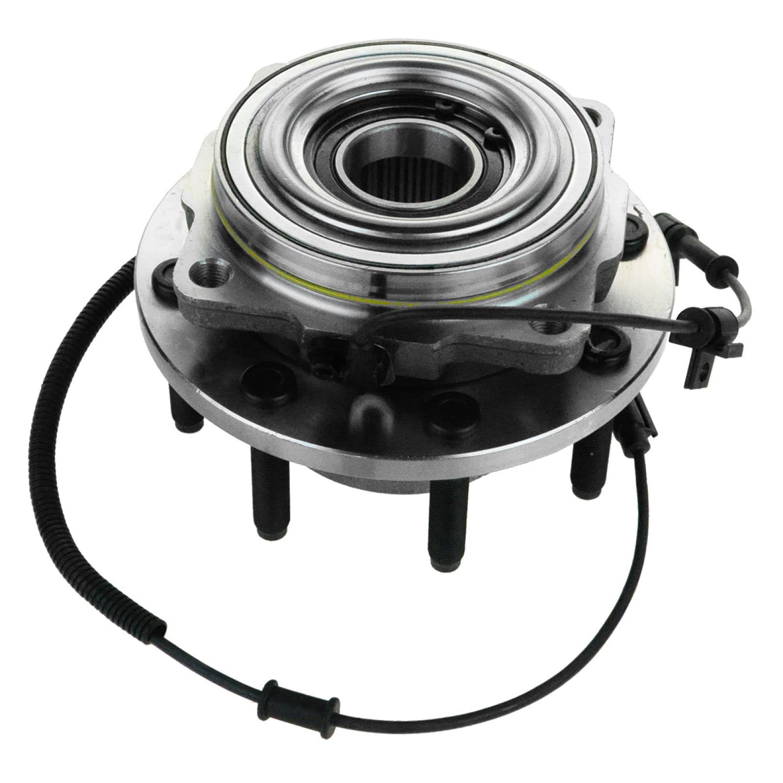 Trq Front Wheel Bearing & Hub Assembly 4Wd With Abs Sensor Compatible With 2011-2016 Ford F-250 Super Duty F-350 Super Duty