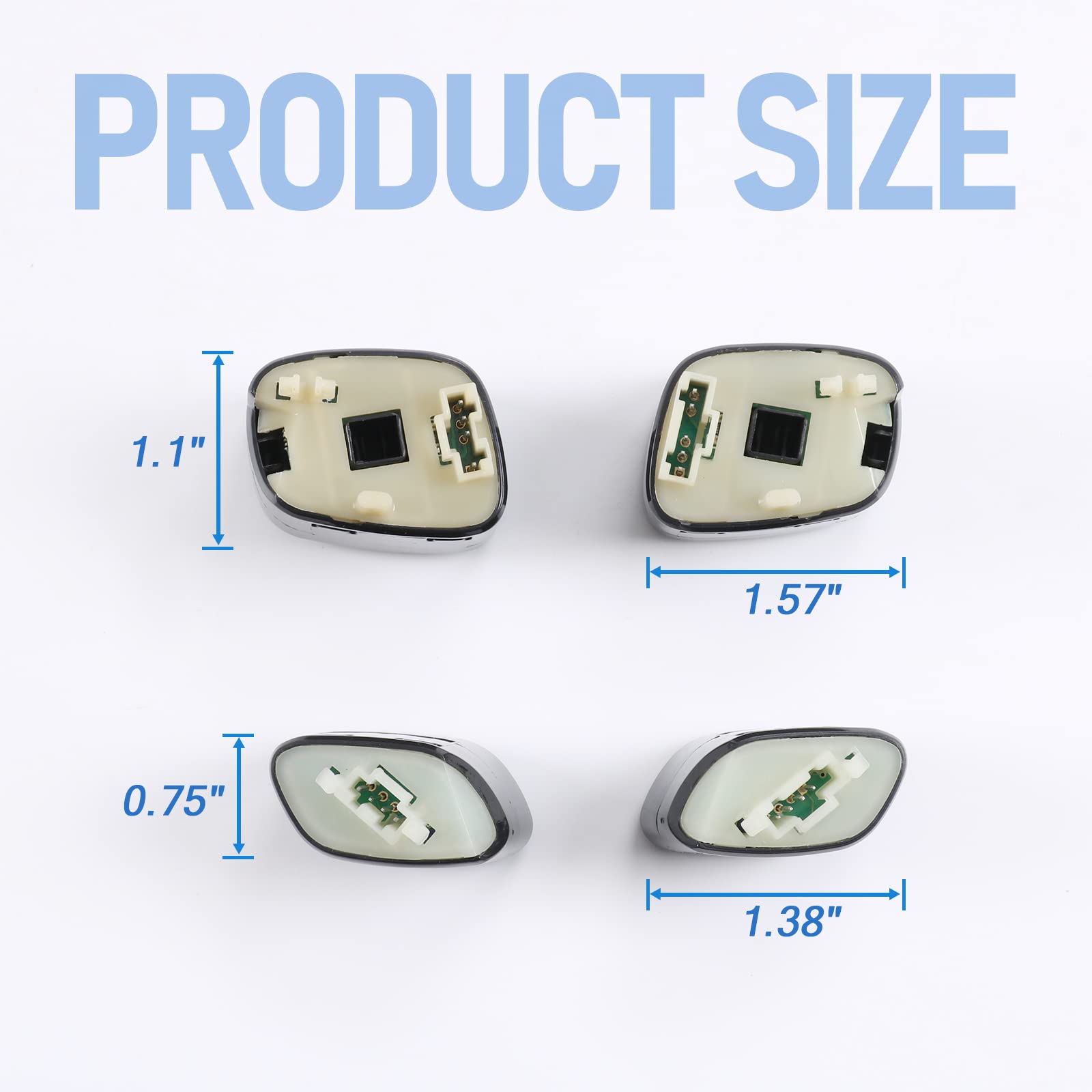 Dicmic Steering Wheel Control Switch Button For 2003-2007 Chevy Silverado Avalanche Suburban Tahoe Gmc Sierra Yukon Cadillac Escalade Replace# 21997738, 21997739, 1999442, 1999443