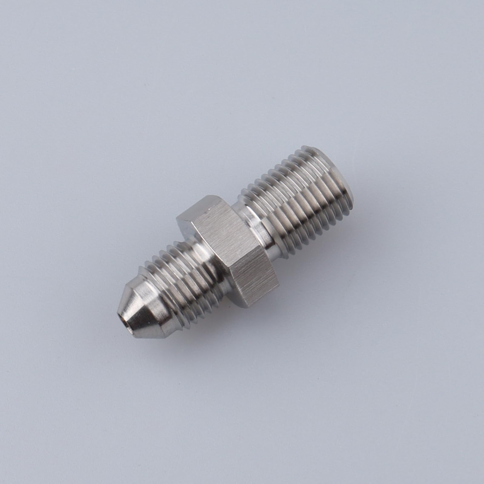 AC PERFORMANCE Male M10 x 1.0 Metric Thread to -3 AN Flare Adapter Stainless Steel