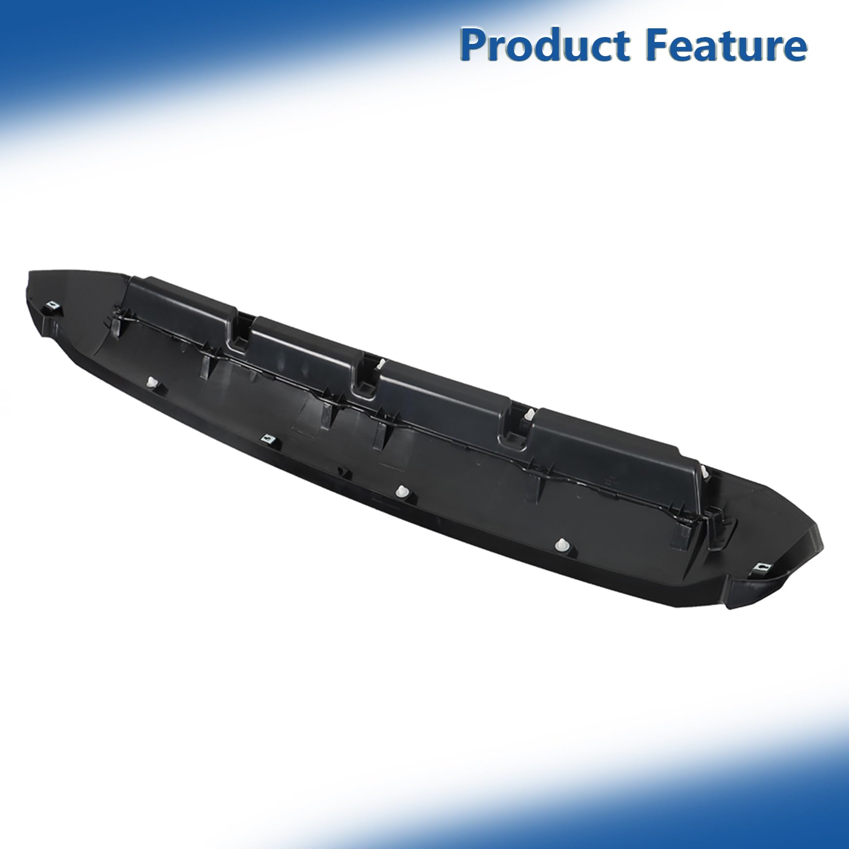 Silscvtt Front Bumper Grille Matte Black and Hood Bulge Molding Glossy Black Honeycomb Style Replacement for Toyota Tundra 2014-