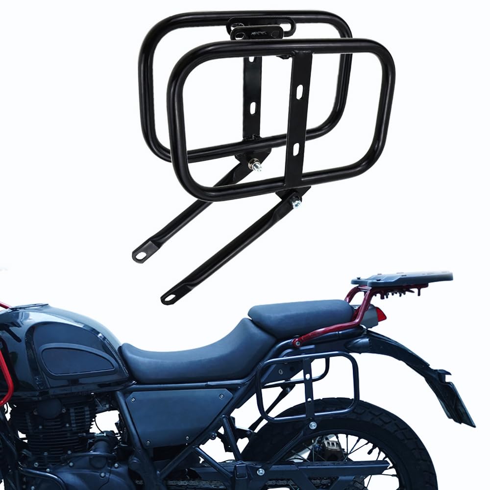 Rearace Saddlebag Support Racks Motorcycle Side Racks Compatible With Royal Enfield Himalayan 2018-2023, Scram 411 Himalayan 2023 Pannier Side Carrier Rack