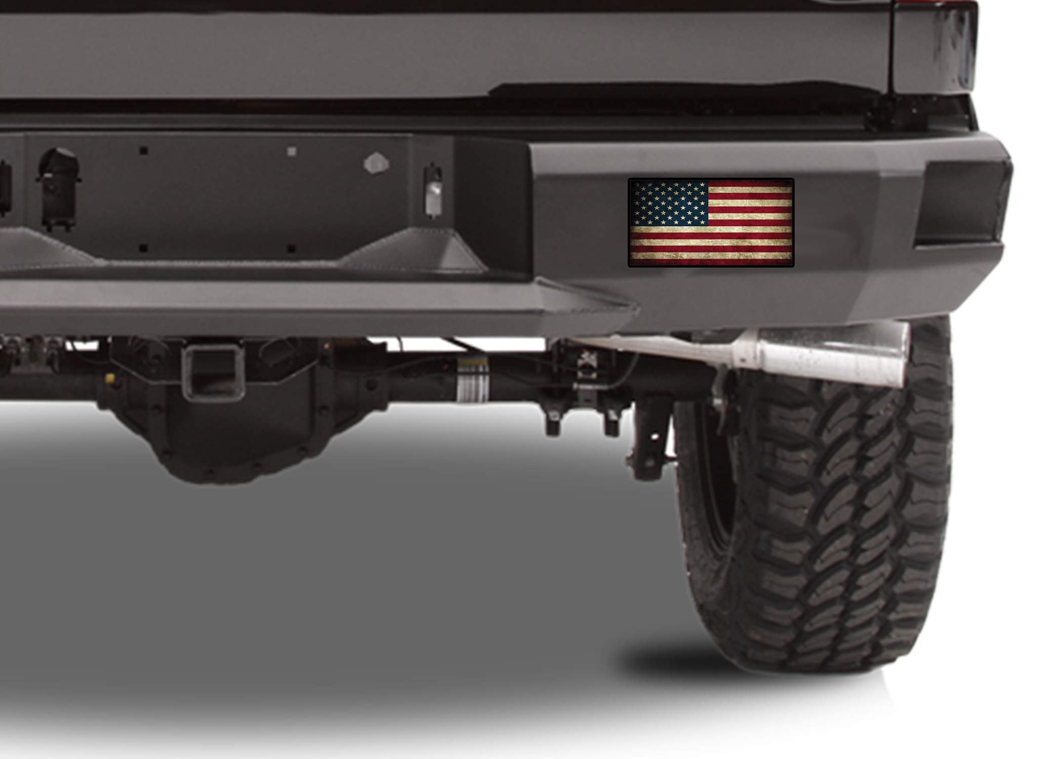Rogue River Tactical Usa Flag Sticker Rustic Bumper Car Decal Gift Patriotic American Worn United States (3X5)