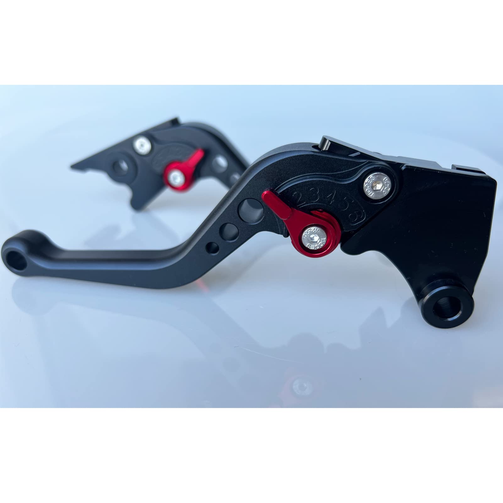 Short Brake Clutch Levers For Ninja 250R 08-12, Ninja300R Z300 13-18,Ninja 400 Z400 18-22,Z250/Sl 16-17,Z125 Pro 17-20,Klx125 10-16,Klx250/D-Tracker 08-16,Ninja125 2019,Versys300X 17-20-Black