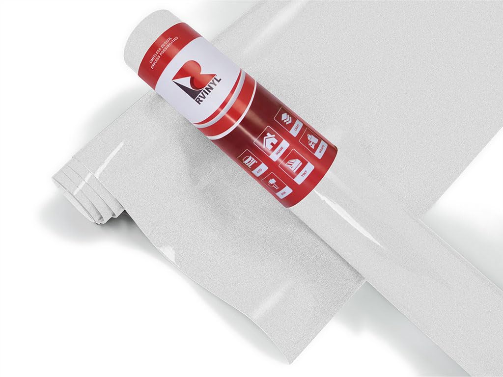 3M 1080 Series G120 Gloss White Aluminum - 5Ft X 3Ft - 15Sq Ft - Dual Cast Thick Vinyl Car Wrapping Film - Vehicle Sheet Roll