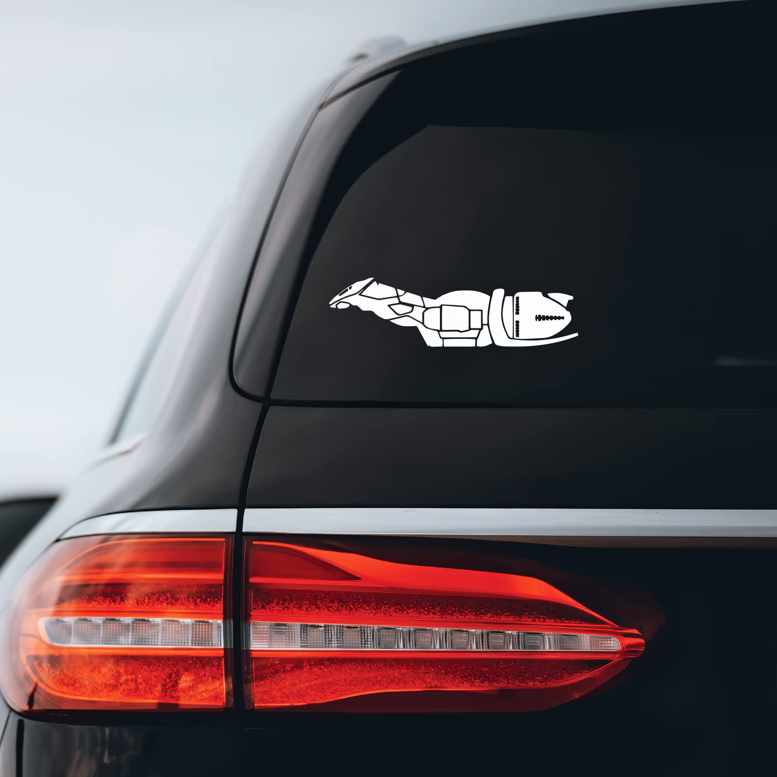 Bargain Max Decals - Firefly Class Serenity Ship Sticker Decal Notebook Car Laptop 8'' (White)