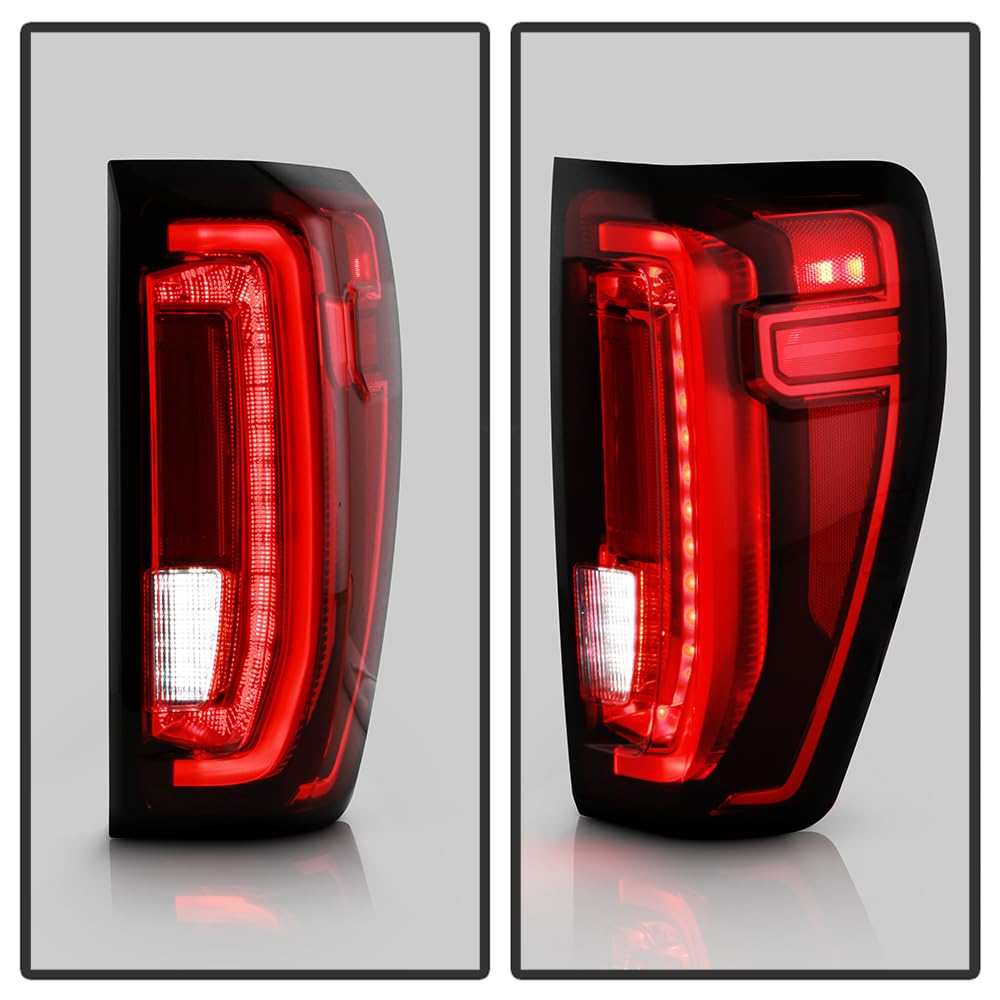KEEKPO Full LED Tail Light Brake Lamp Replacement for 2019-2023 GMC Sierra 1500, Passenger Side, Red Color