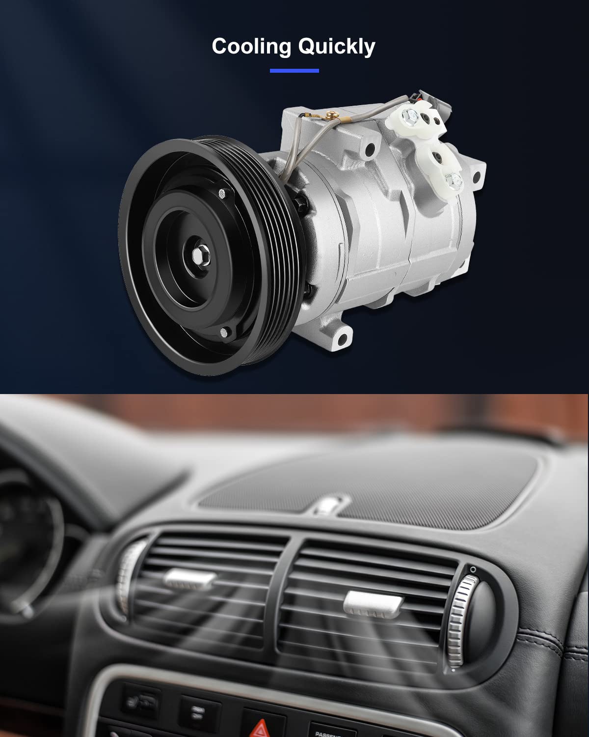 Eccpp Air Conditioning Compressor 1999-2004 Fit For Honda Odyssey Pilot For Acura Mdx 3.5L A/C Compressor With Clutch