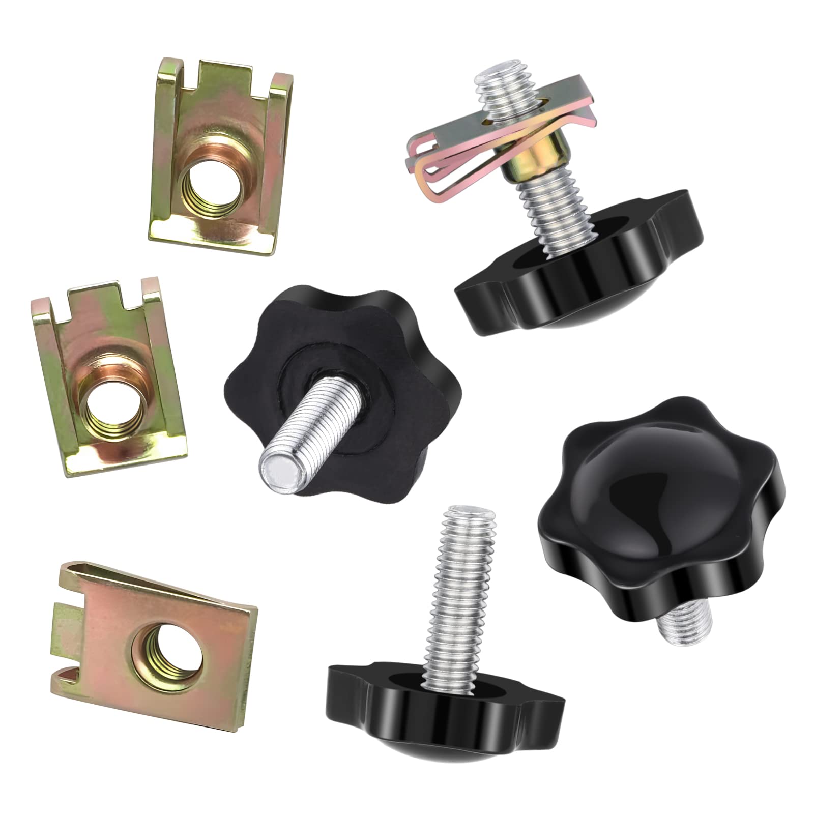 Amazicha Saddlebag Locks Theft Deterrent Saddle Bag Mounting Screw Bolt Black Fit For Harley Davidson Touring Street Glide,Electra Glide, Road Glide, Road King 1988-2024