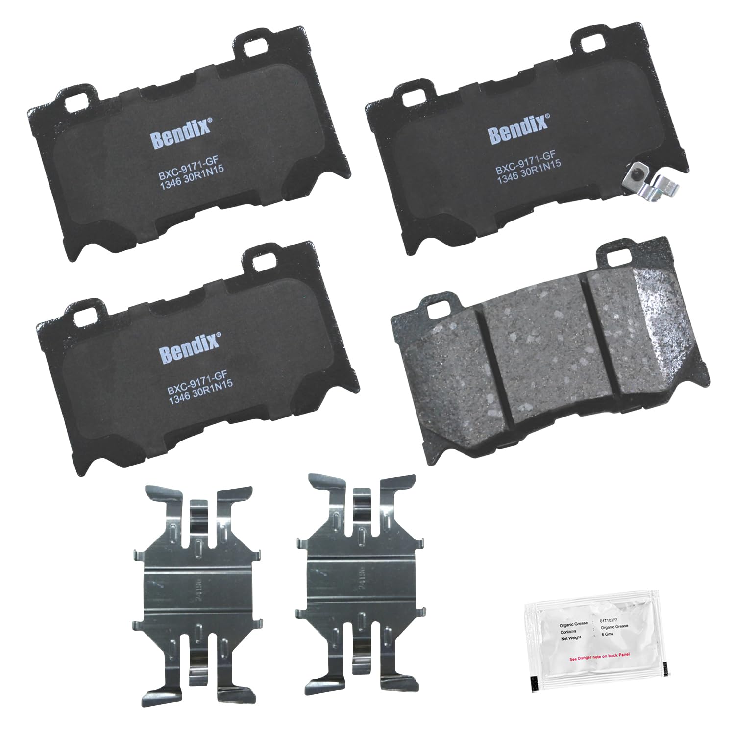 Bendix Priority1 Cfc1346 Ceramic Front Brake Pads For Select Models Infiniti Fx50, G37, M37, M56, Q50, Q60, Q70, Q70L, Qx70, Nis