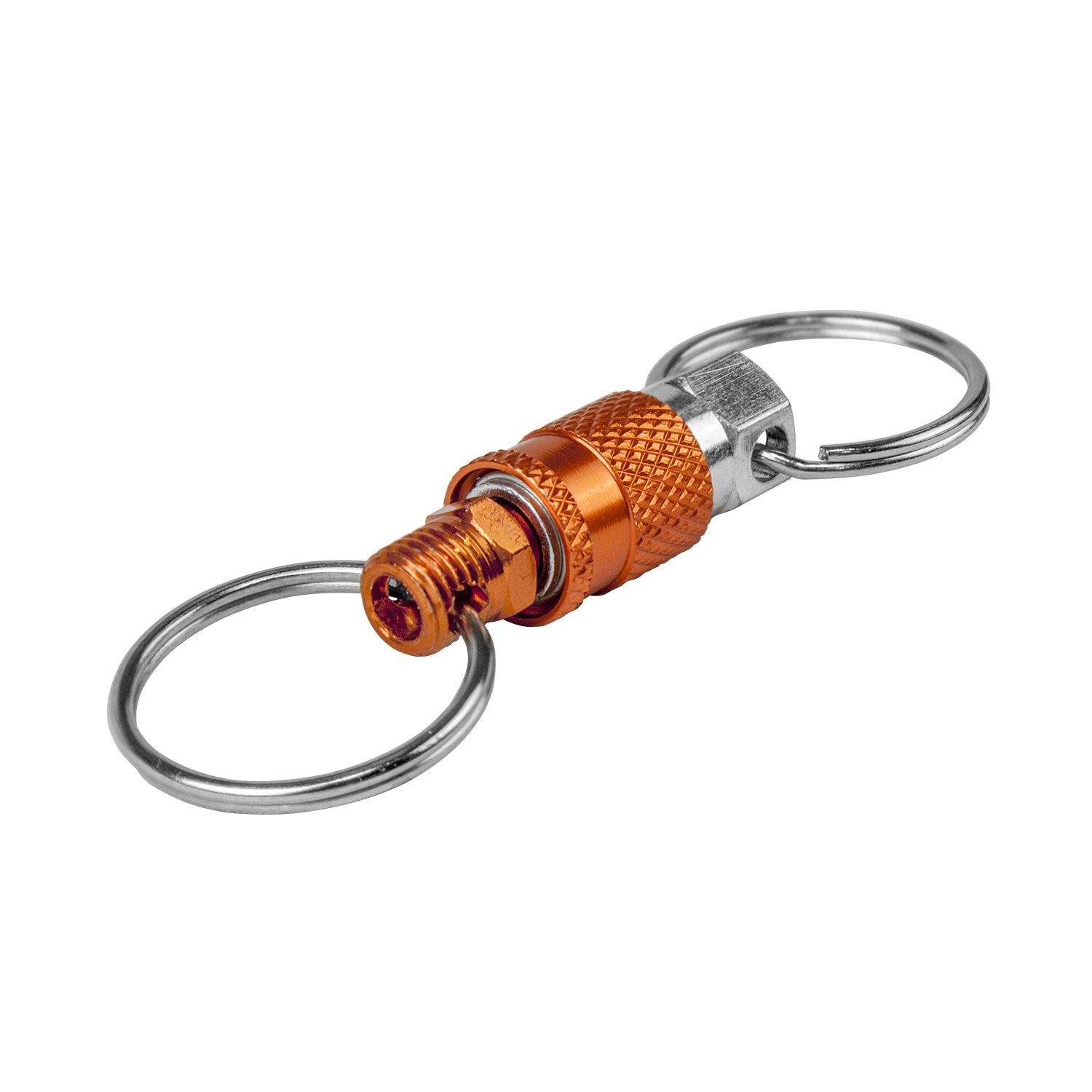 Freeman Keyqc3 Pull Apart Coupler Keychain With 2 Split Rings, 3 Pack,Unisex-Adult, Orange, Small