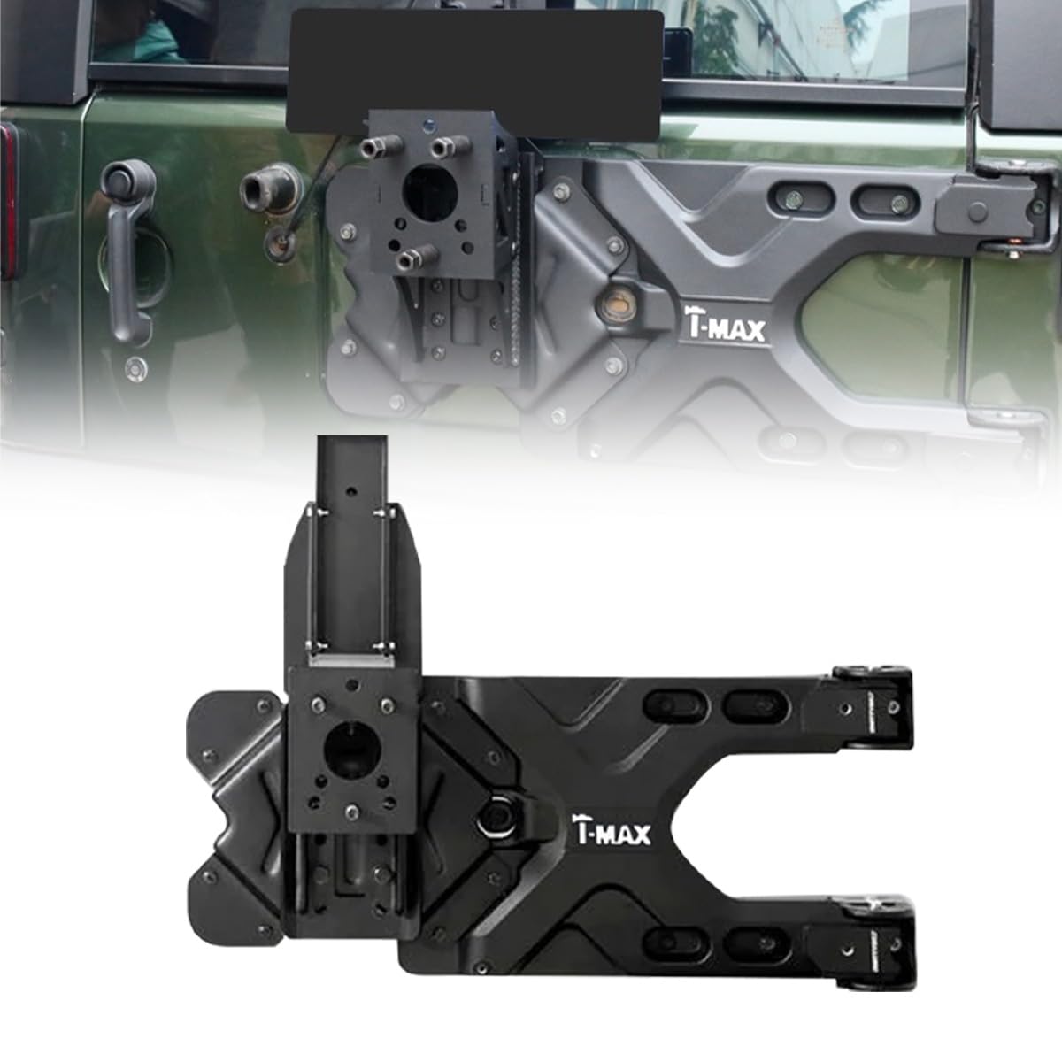 HD Tire Carrier Kit Compatible with 2007-2018 Wrangler JK JKU Unlimited Heavy Duty Spare Tire Carrier up to 40 inches Spare Whee