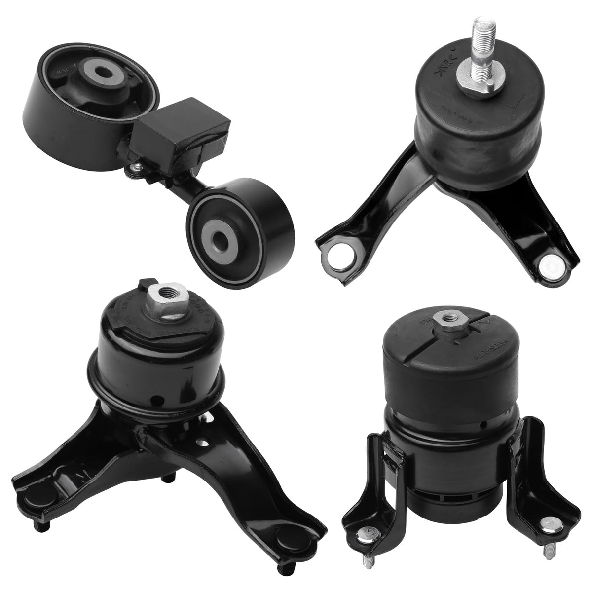 Engine Motor And Transmission Mount Replacement Set Of 4 By Aa Ignition - Fits Toyota 2.4L - 2007-2011 Camry - Replaces Parts 42