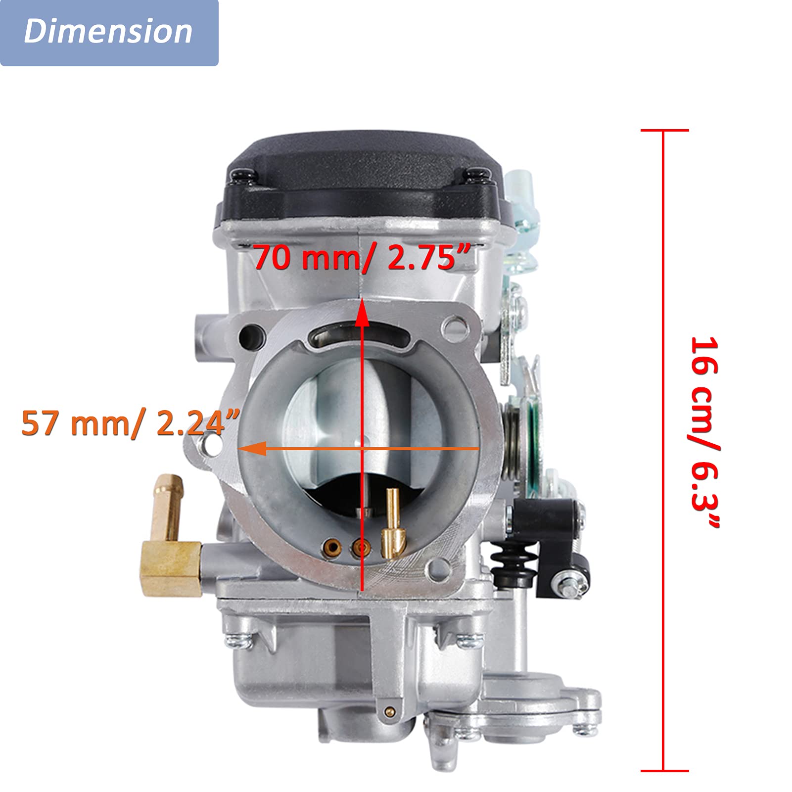 Cv40 Carburetor For Harley Davidson Hd Sportster Xl883 Xl1200/ Softail/Touring/Dyna & Fxr/Road King Carb 27421-99 27490-04 27465-04 (With Fuel Filter + 2 Spark Plugs + Brush Set + Jets)