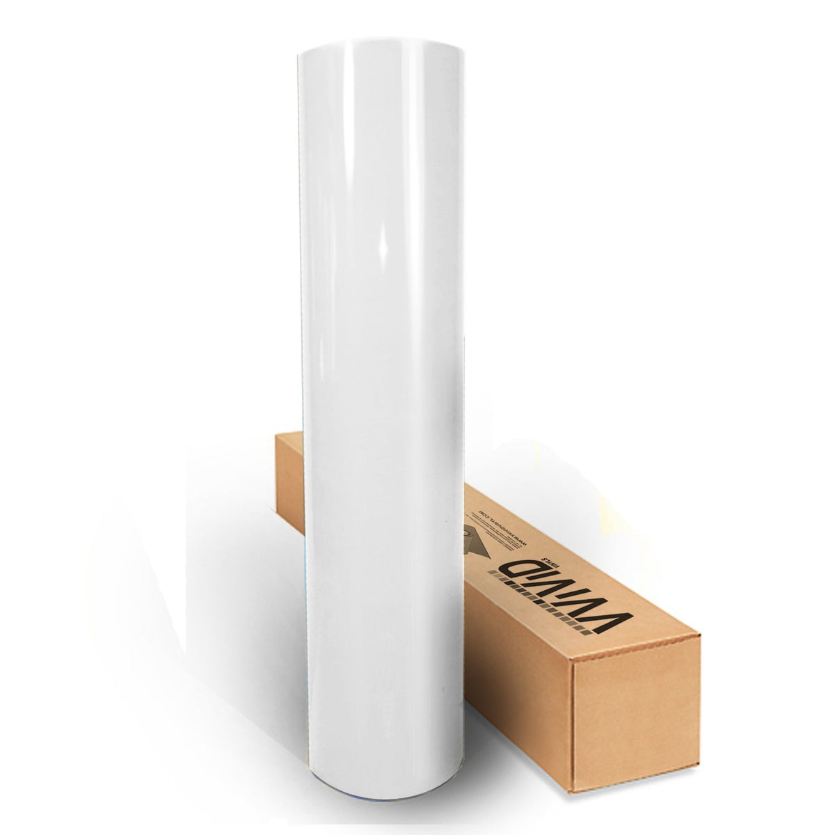 White High Gloss Realistic Paint-Like Microfinish Vinyl Wrap Roll With Vvivid Xpo Air Release Technology (3Ft X 5Ft)