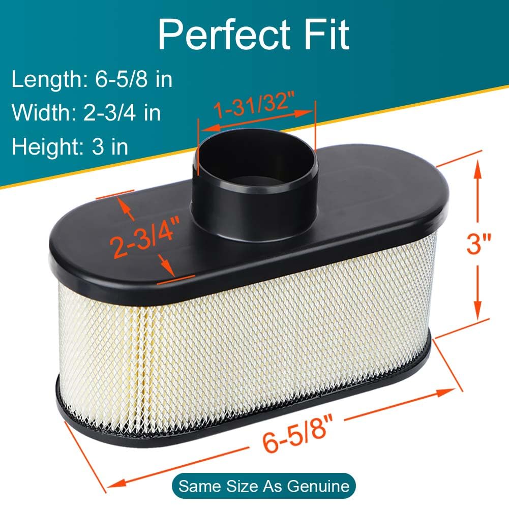 Emmawin 2 Pack FR691V Air Filter for Kawasaki FR651V FR730V FS481V FS541V FS600V FS651V FS691V FS730V Engine, Replace 11013-7046