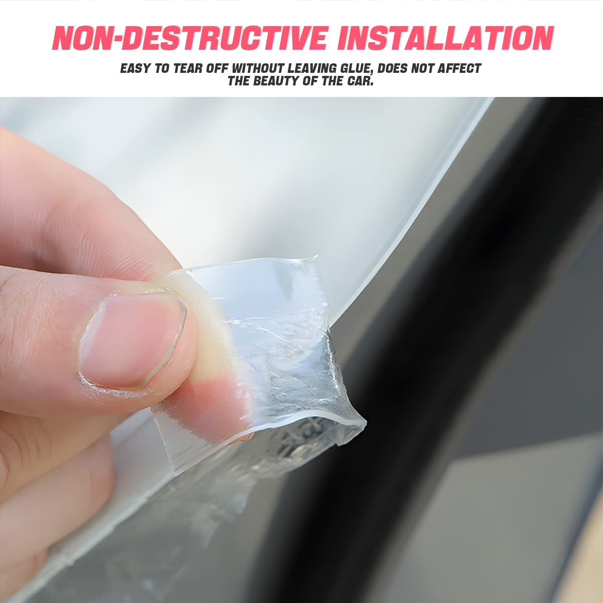 Blau Grun Car Door Entry Guard, Clear Trim Guard/Cover For Car Door Sill, Edge, Rear Bumper, Anti-Collision Protector Film Universal For Most Cars, Vehicles, Suvs (1.2"X197", Transparent)