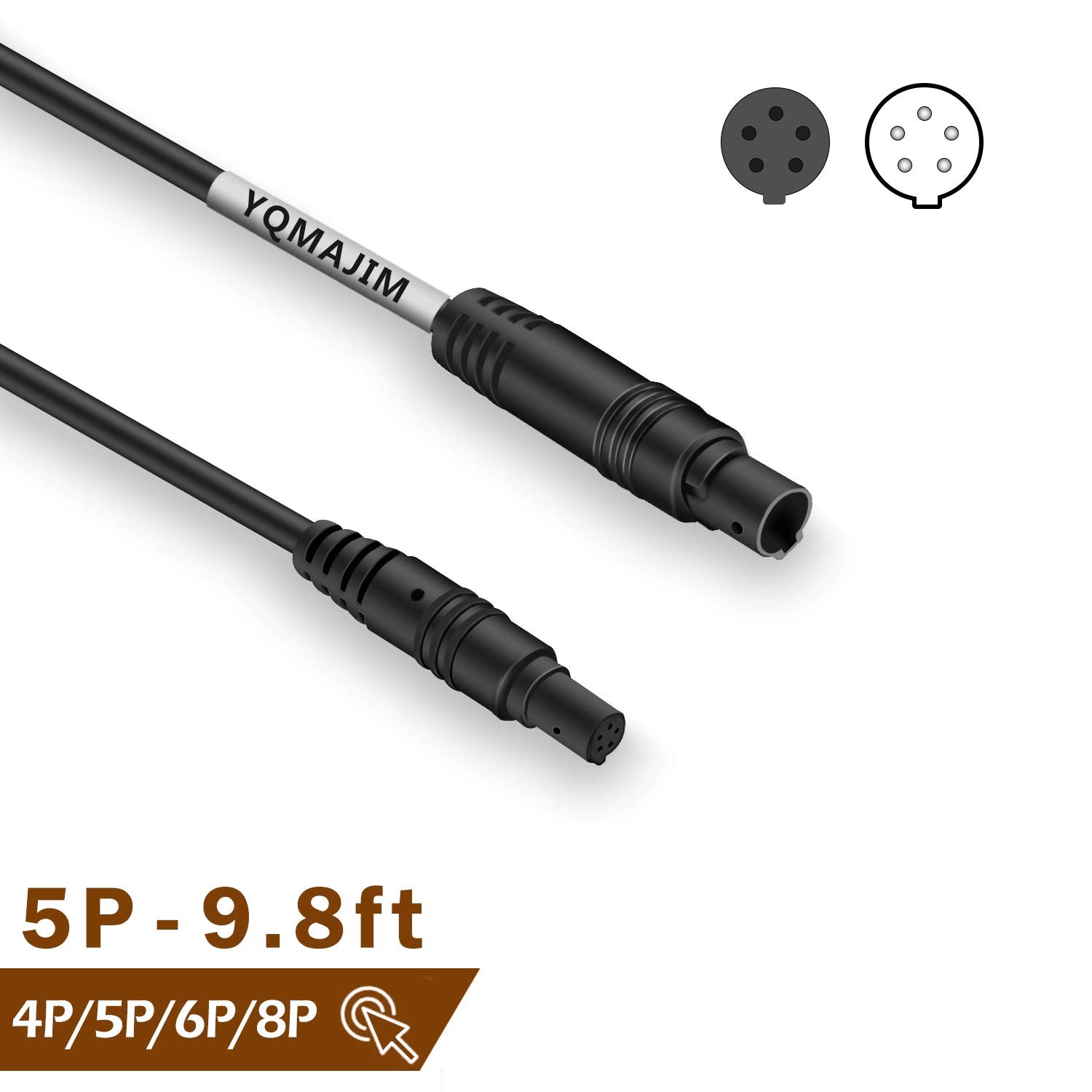 Dash Cam Rear View Camera Extension Cord,Yqmajim 5 Pin 9.8 Ft Extension Cable For Car Backup Camera/Reverse Car Recorder(5 Pin 9